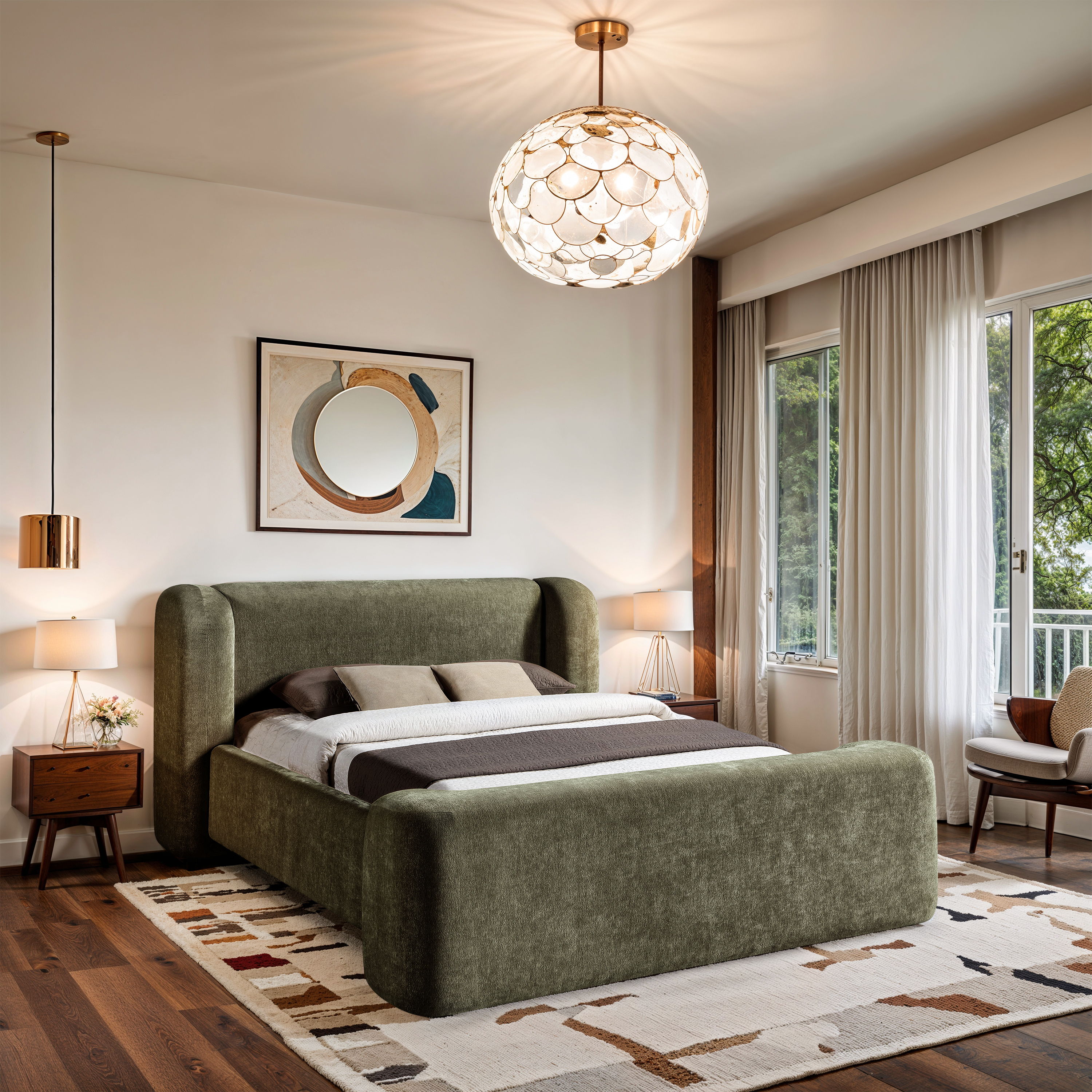 Modena - Queen Bed - Green