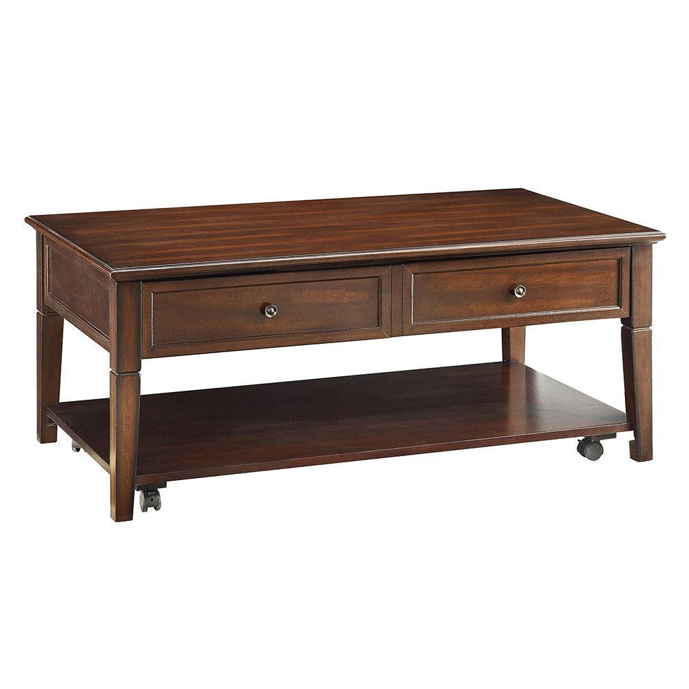 Malachi - Coffee Table With Lift Top - Walnut, dark brown