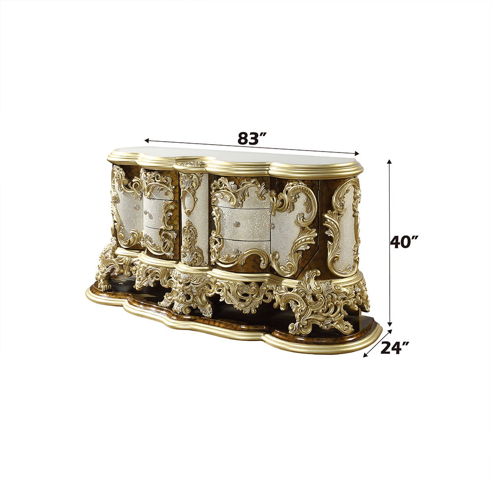 Desiderius - Dresser - Antique Gold & Hand Painted Brown, gold, view 8