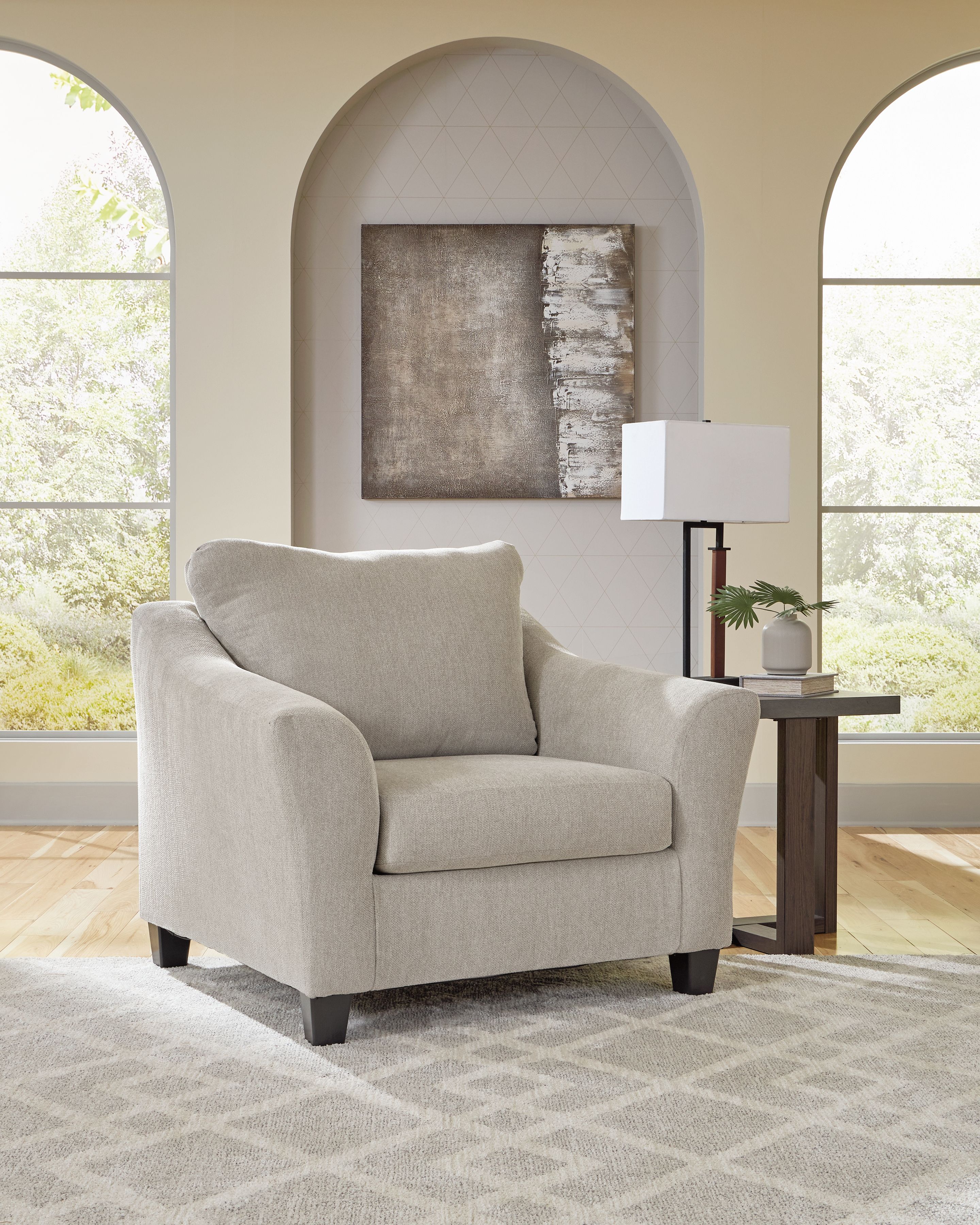 Ashley Furniture Willarae - 2 Pc. - Chair And A Half, Ottoman - Taupe - Image 2