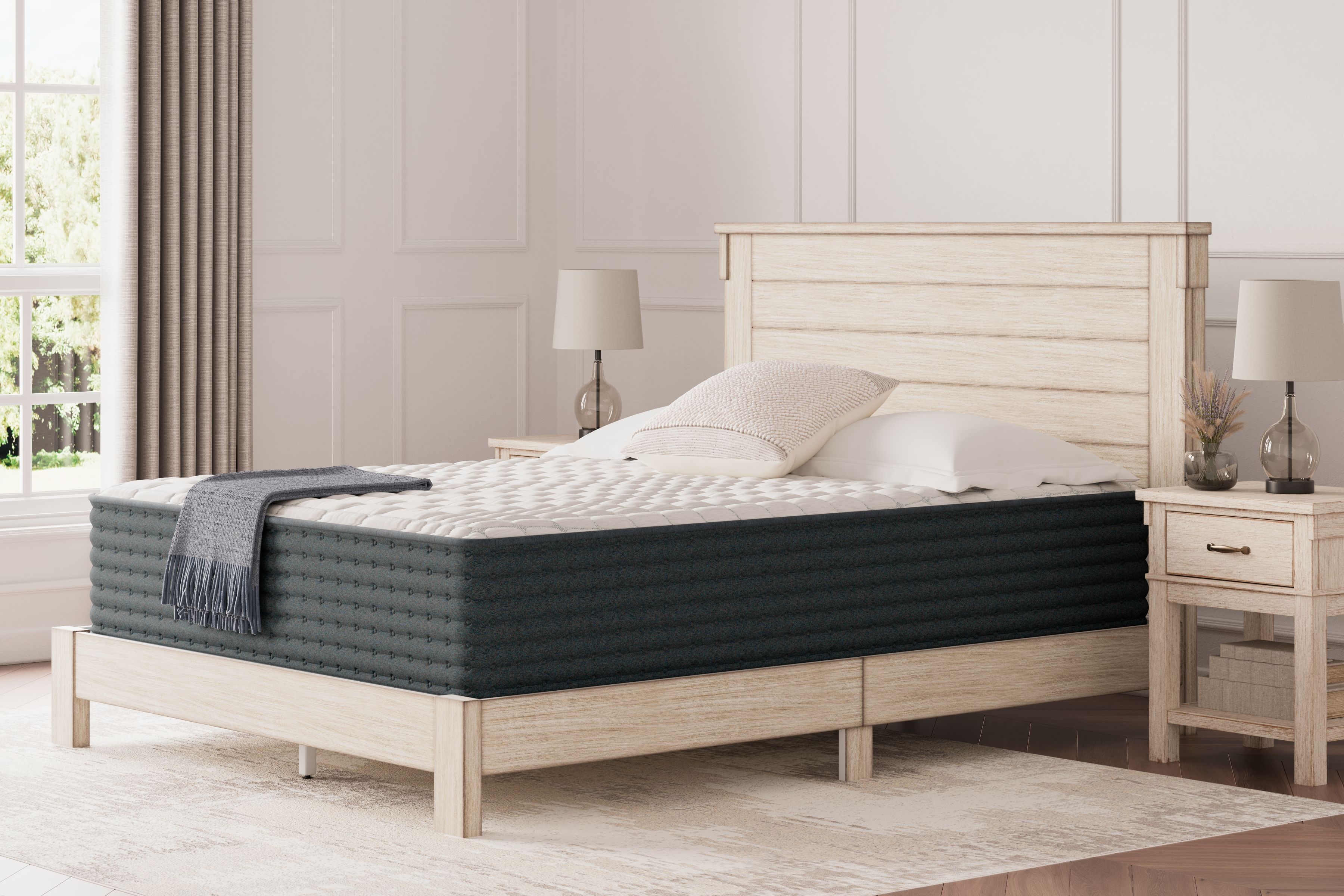 Ashley Furniture Hybrid 1300 - Full Mattress - White - Image 3