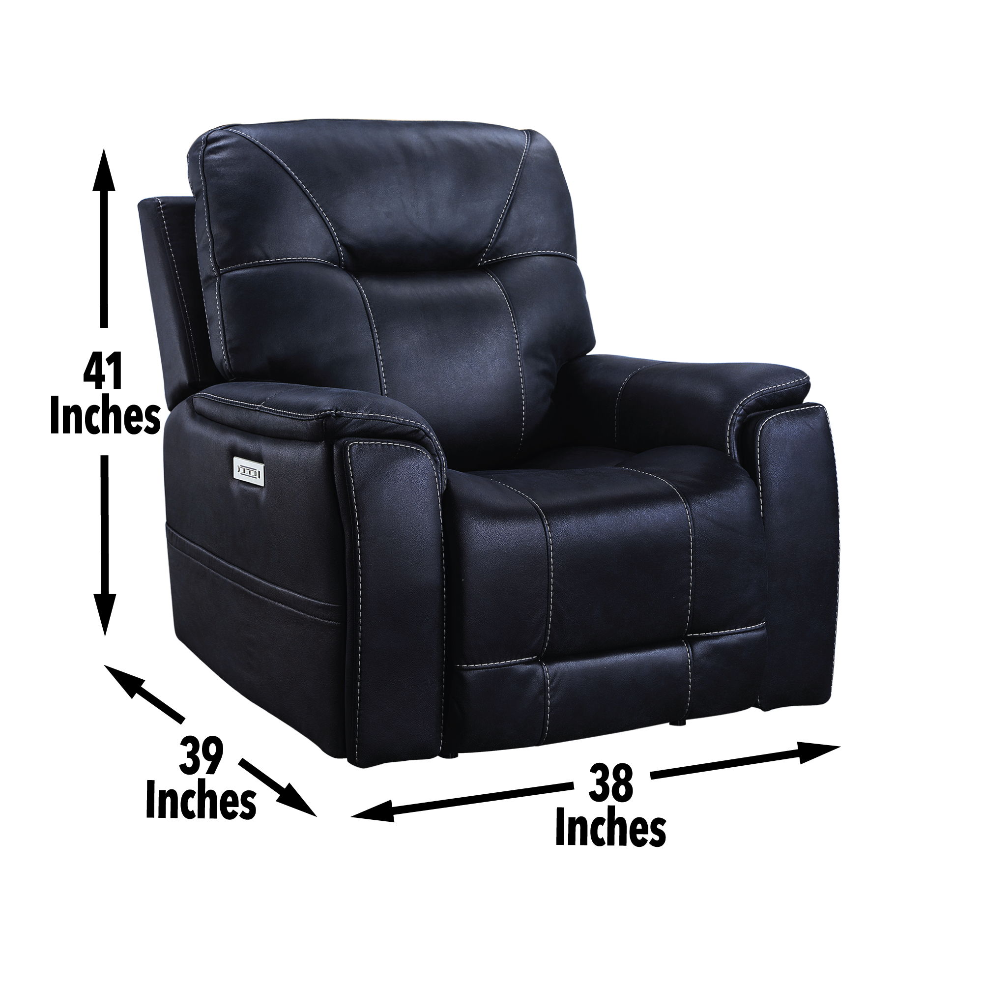 Lexington - Power Media Recliner - Ocean Blue