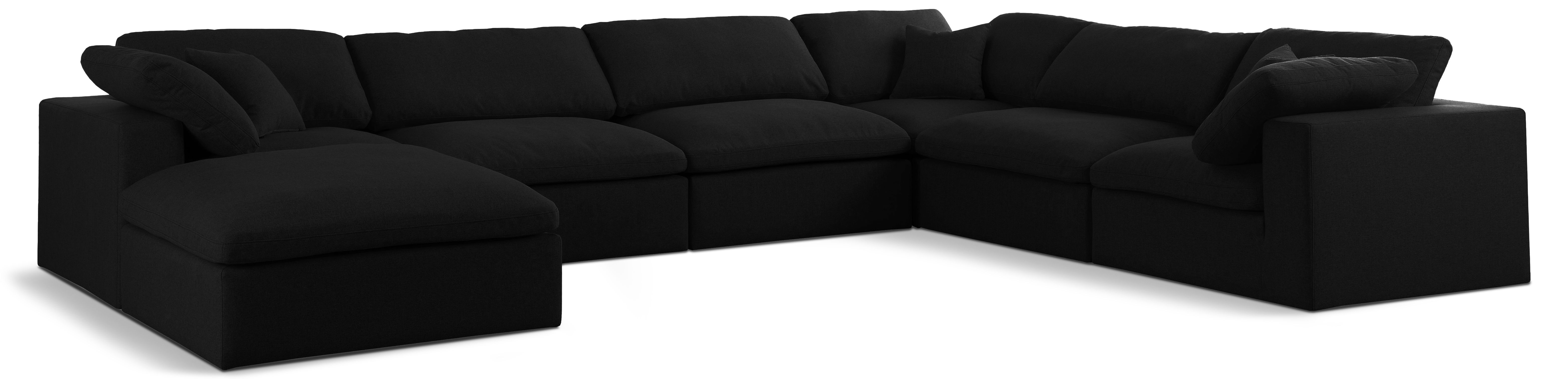 Serene - 7 Piece Modular Sectional - Black