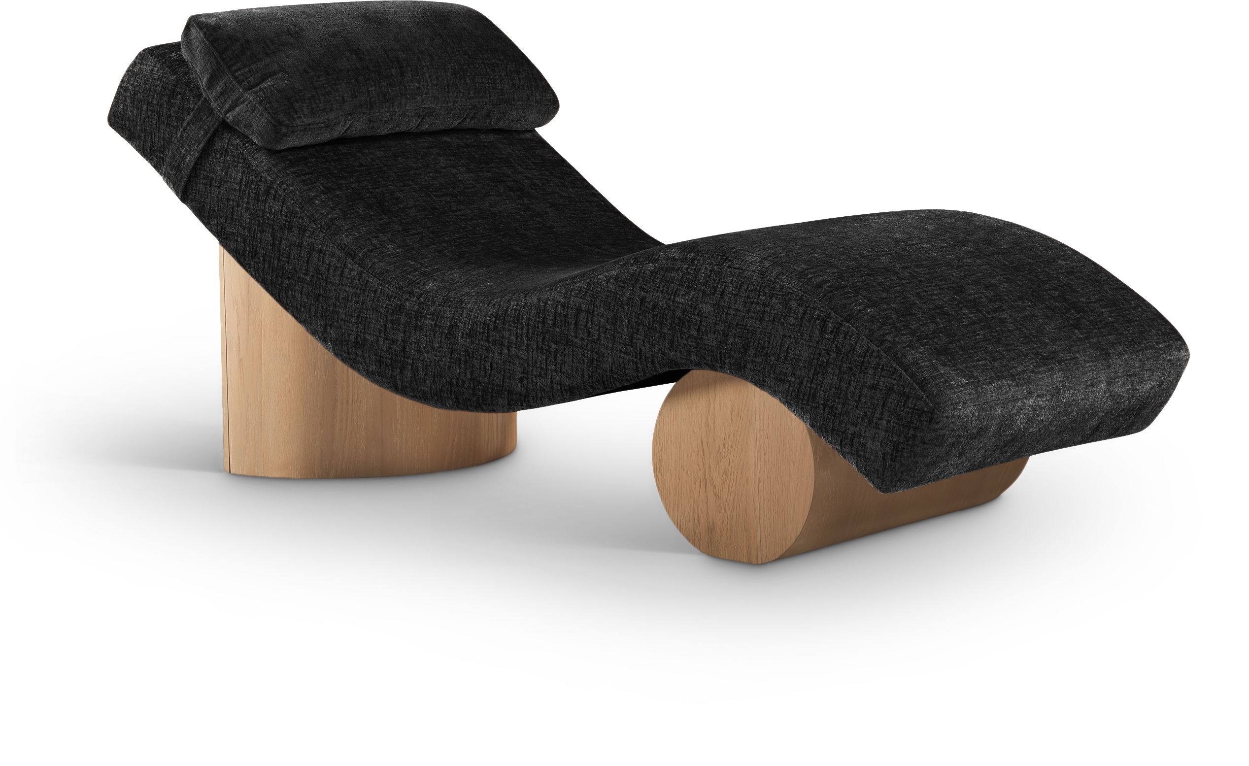 Marcella - Upholstered Chaise Lounge - Black