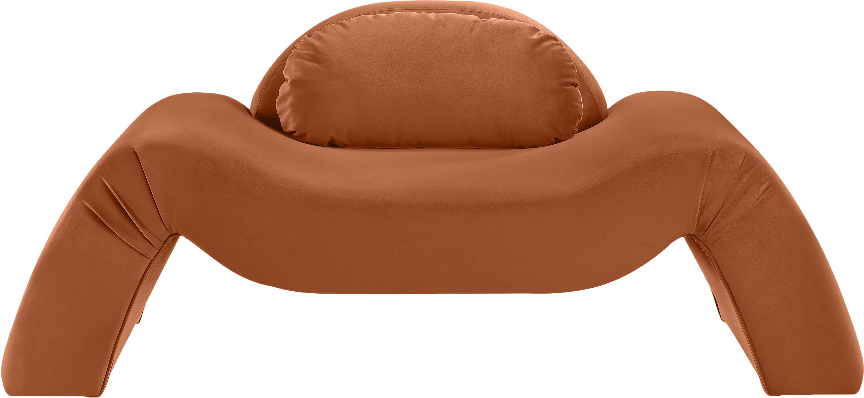 Austin - Velvet Accent Chair - Cognac