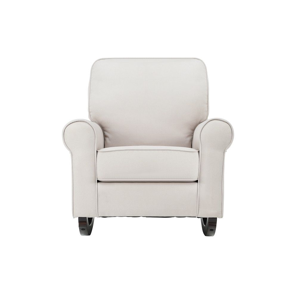 Elvin - Rocking Chair - Beige Fabric, white, view 6