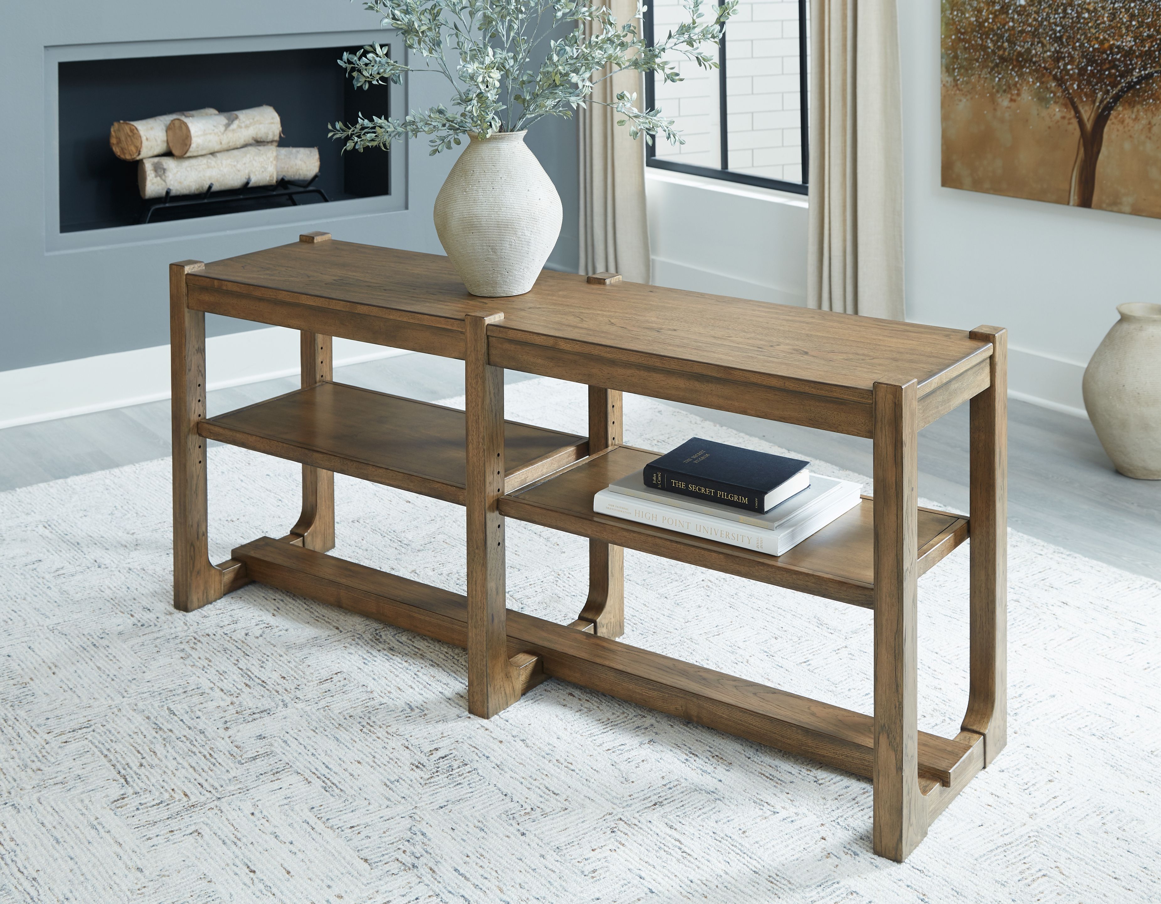 Ashley Furniture Cabalynn - Sofa Table - Light Brown - Image 2
