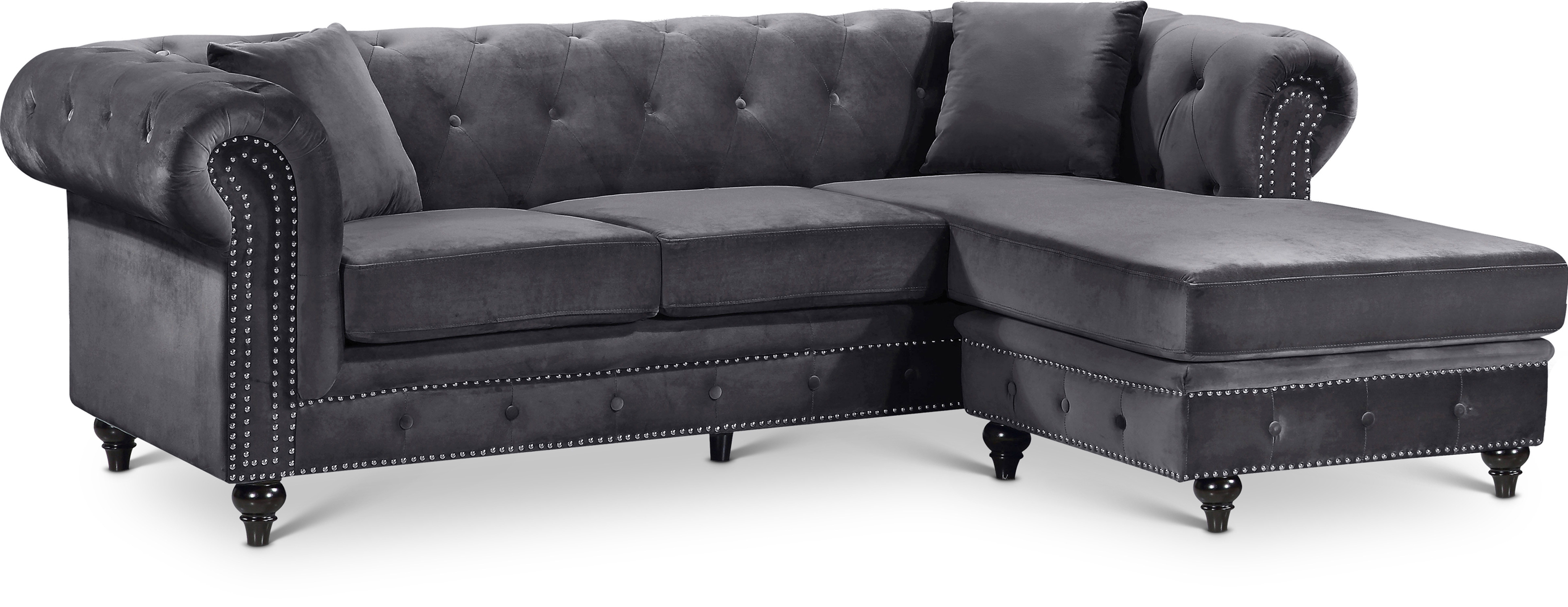 Sabrina - 2 Piece Reversible Sectional - Gray