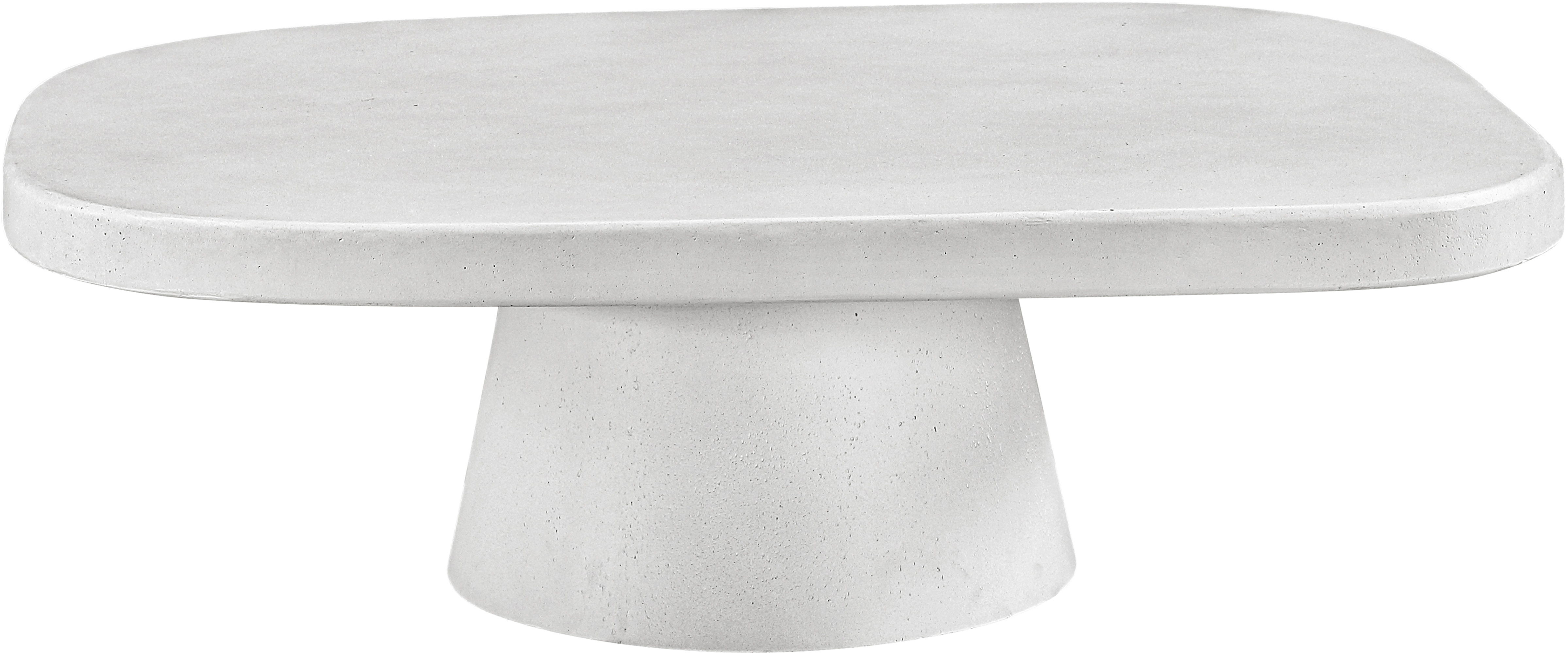 Prato - Concrete Indoor/Outdoor Coffee Table - White