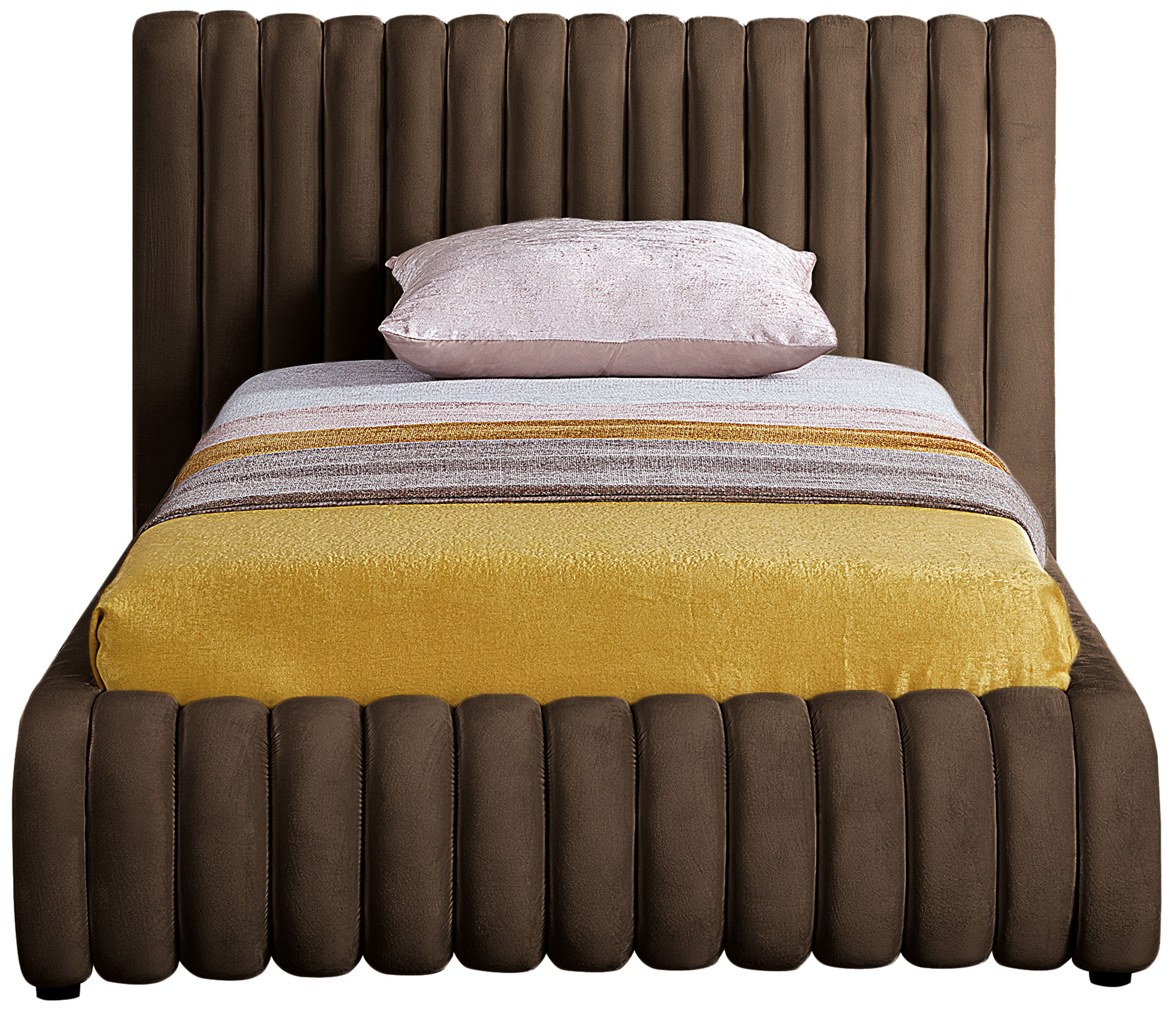 Nico - Twin Bed - Brown