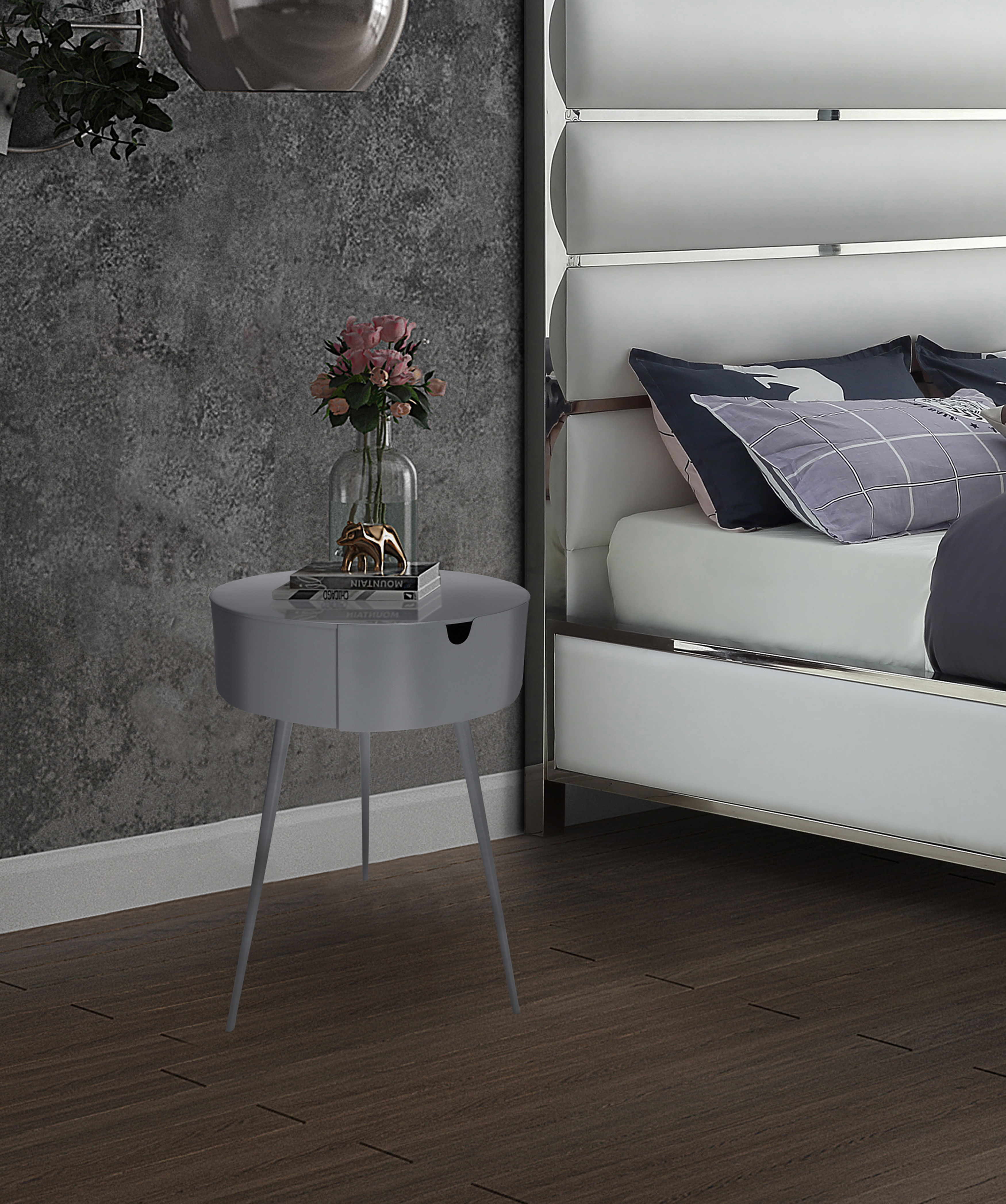Bali - Night Stand - Gray