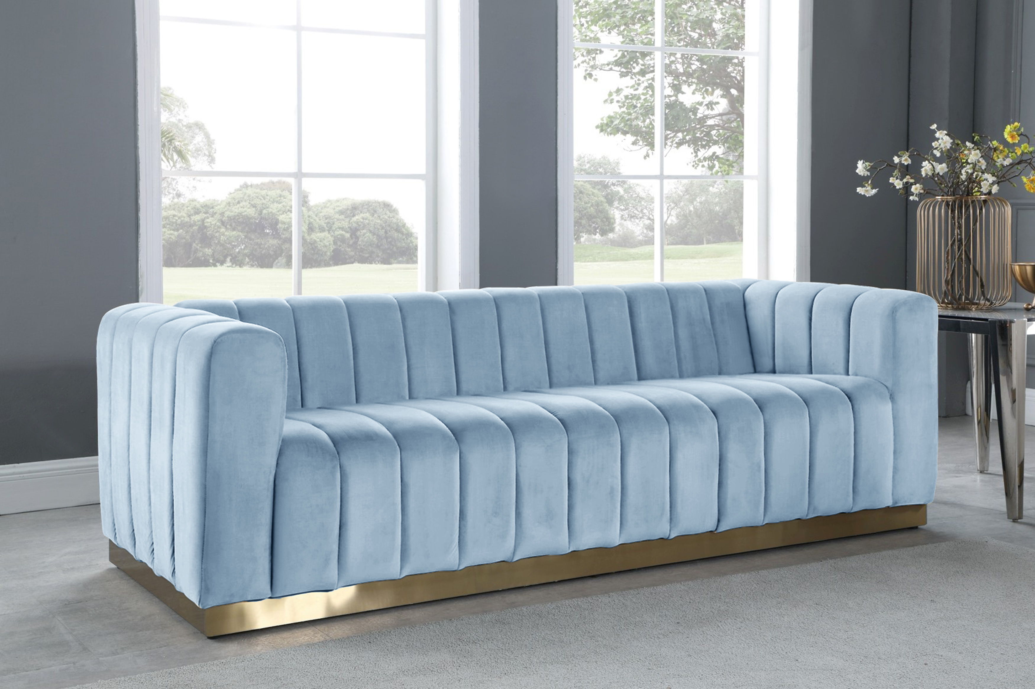 Marlon - Sofa - Sky Blue