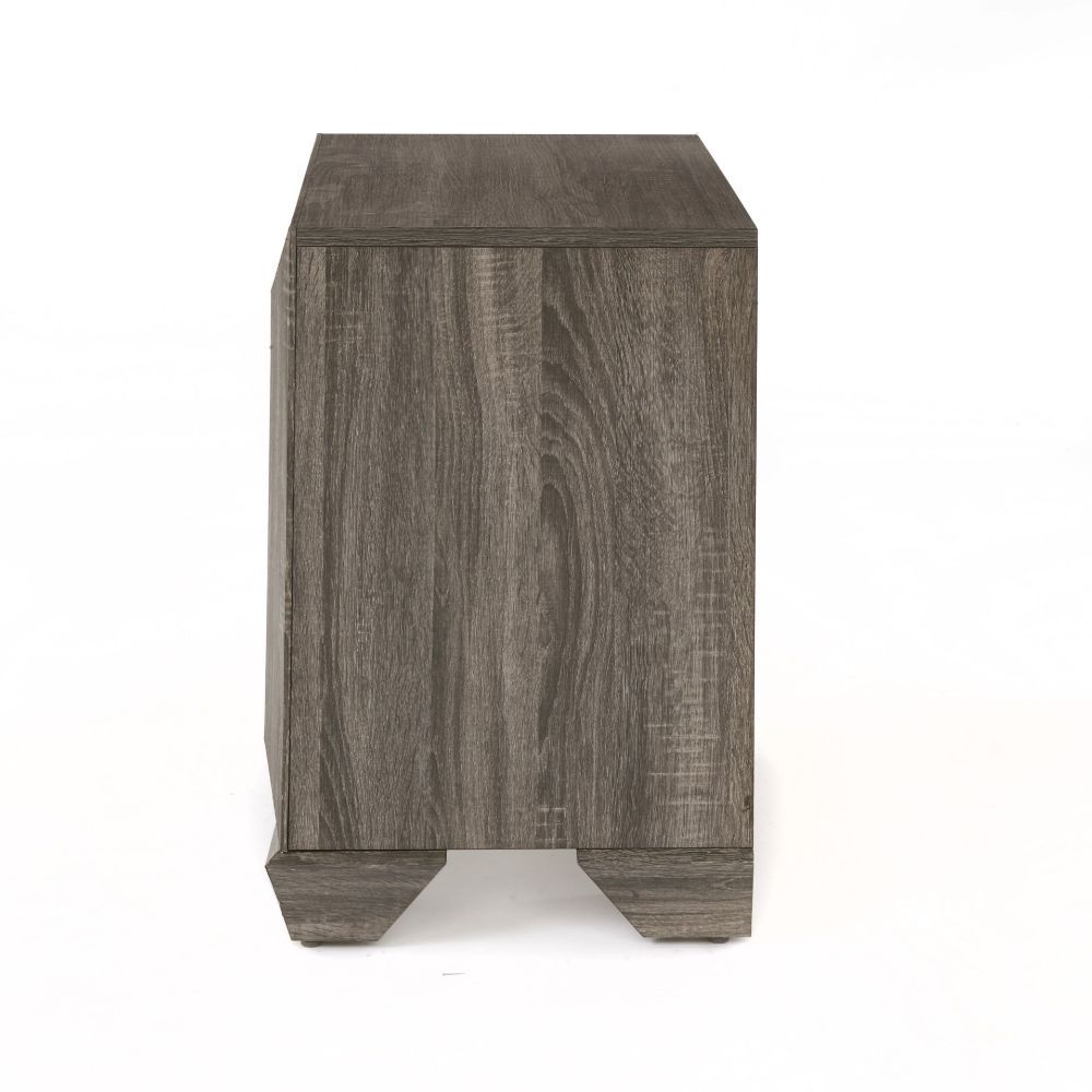 Lyndon - Nightstand - Weathered Gray Grain, dark brown, view 7