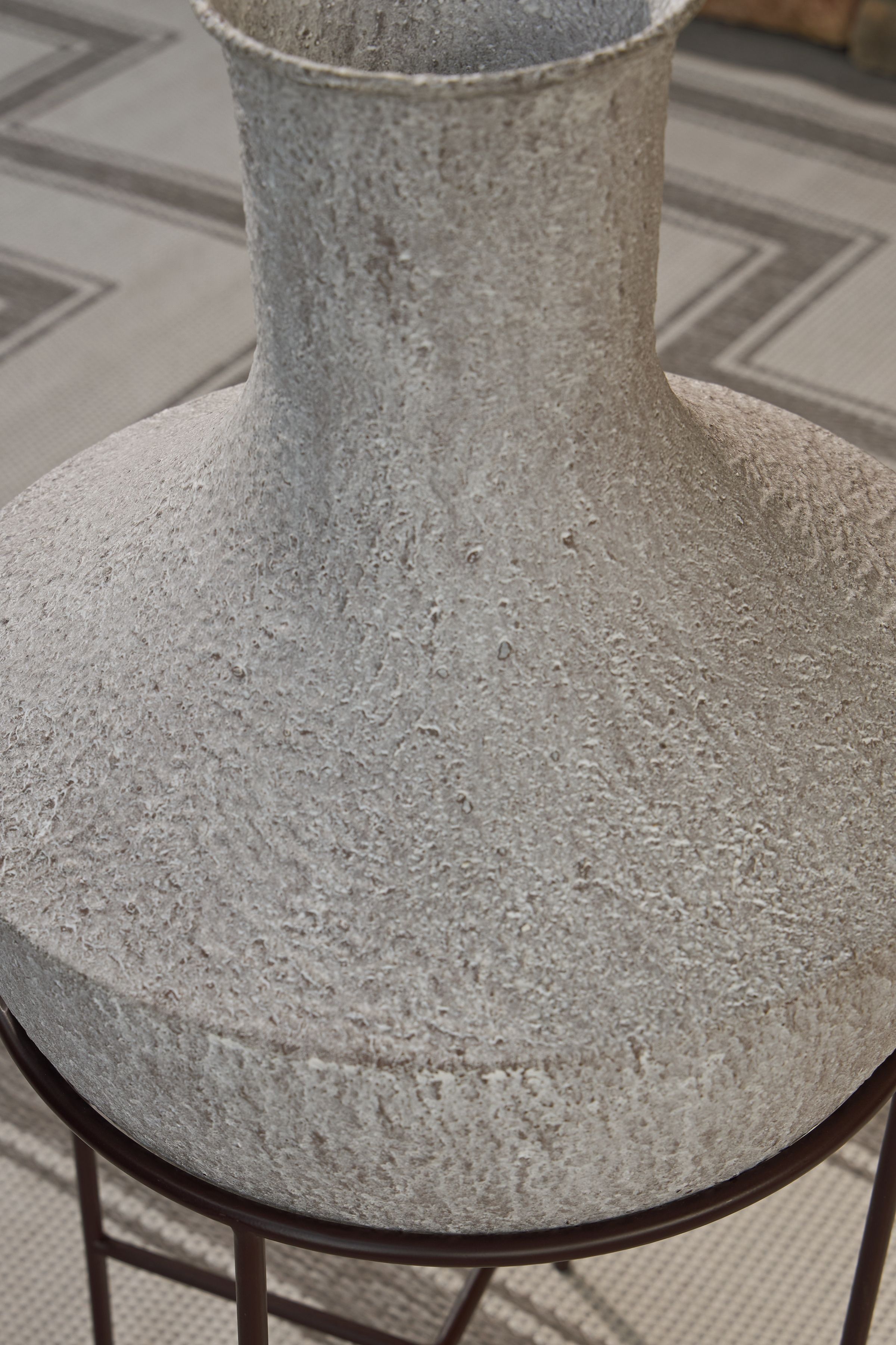 Estonbank - Vase - 30" - Distressed Cream, light gray, view 4