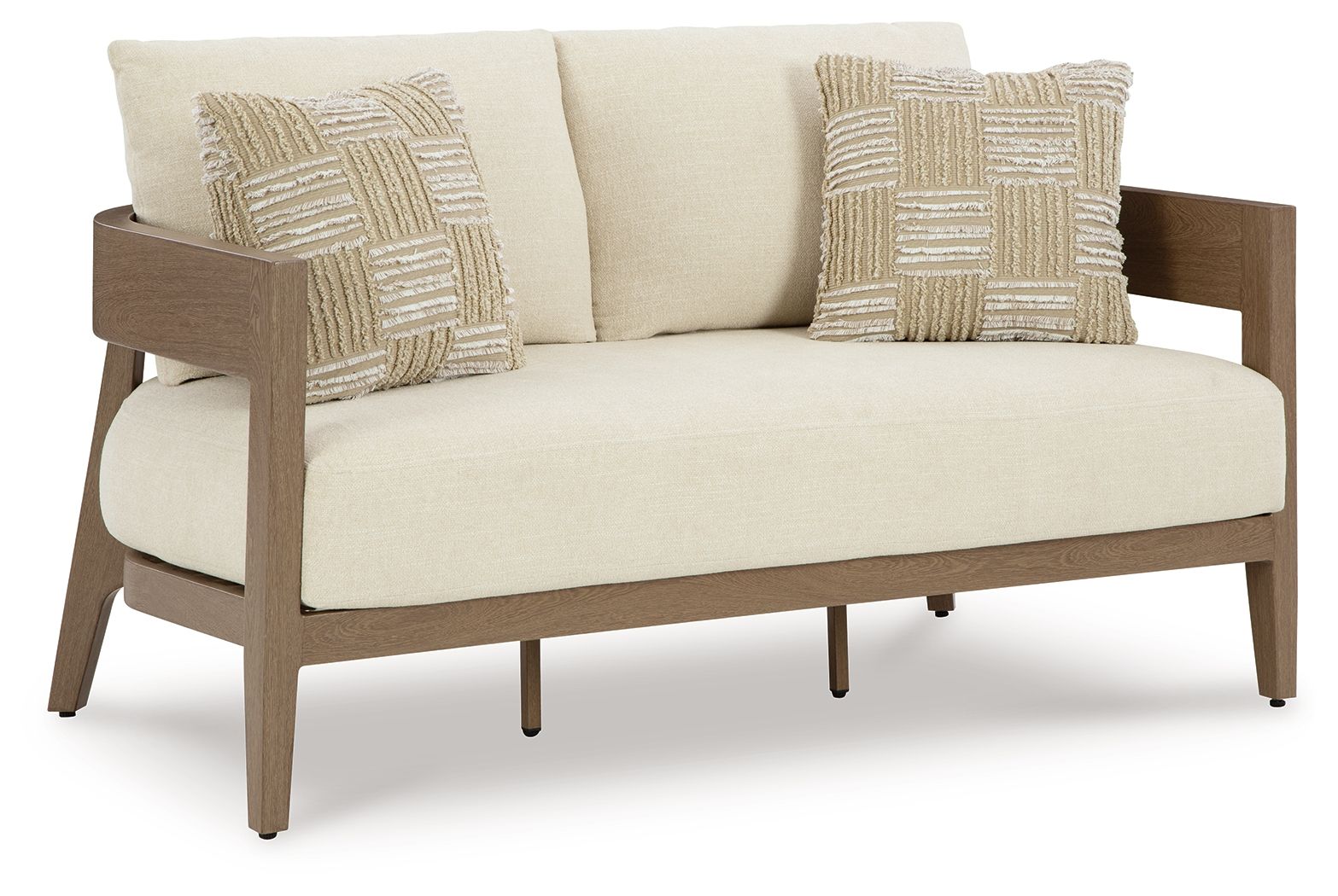Ashley Furniture Serene Bay - 5 Pc. - Lounge Set With Loveseat - Dark Brown - Image 2