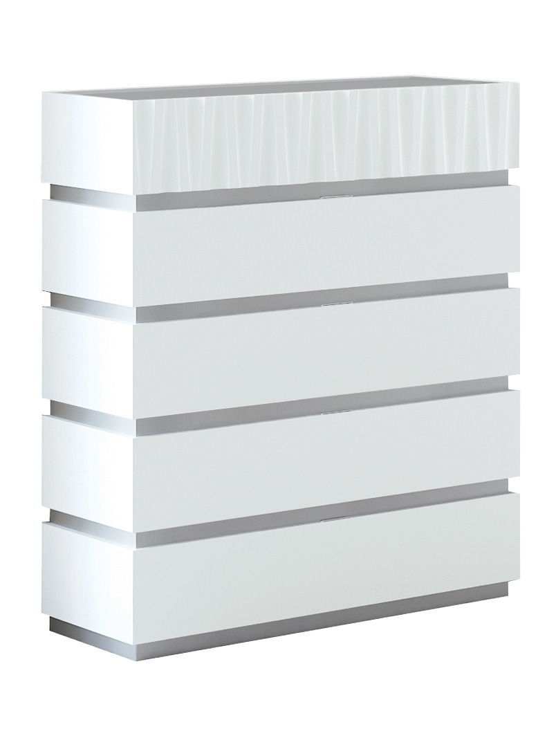 Marina - 5-Drawer Chest - White