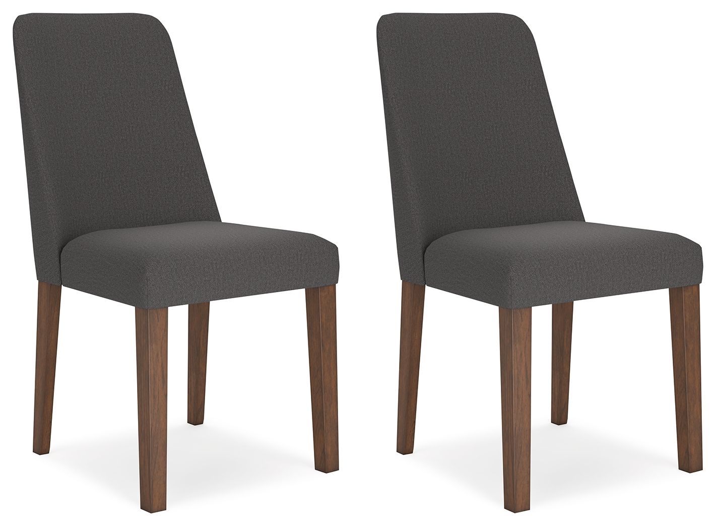 Lyncott - Dining Uph Side Chair (Set of 2) - Charcoal / Brown