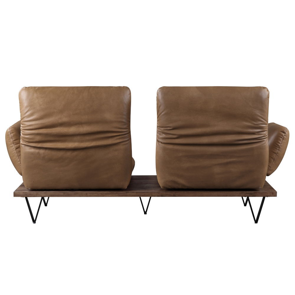 Narech - Sofa With Swivel - Nutmeg Top Grain Leather, light brown, view 7