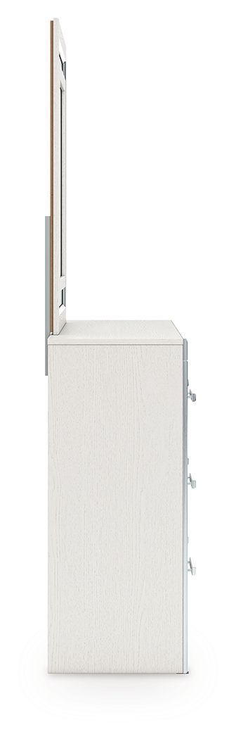 Ashley Furniture Zuraleus - Dresser And Mirror - White - Image 8