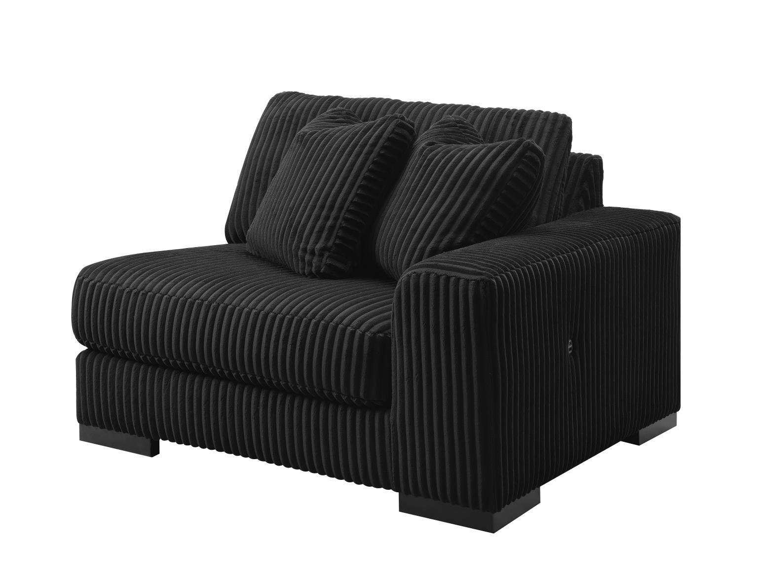 U242 - Right Chair With USB-C Charger - Black