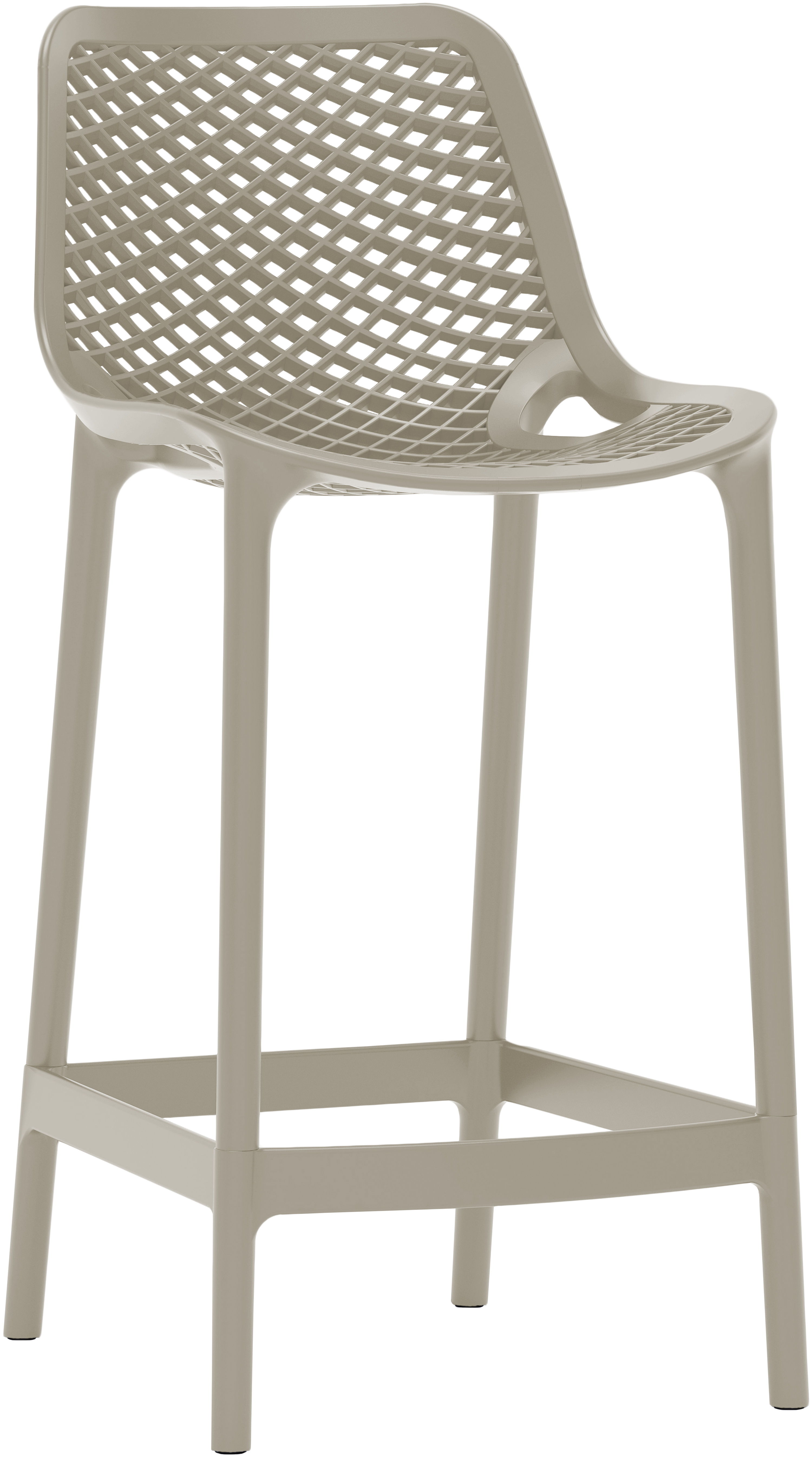 Mykonos - Outdoor Patio Stool (Set of 4) - Taupe