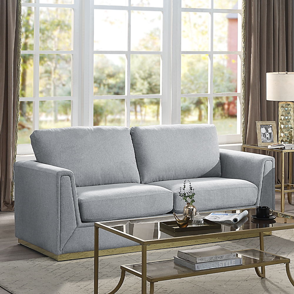 Valin - Sofa - Gray Linen, light gray, view 8