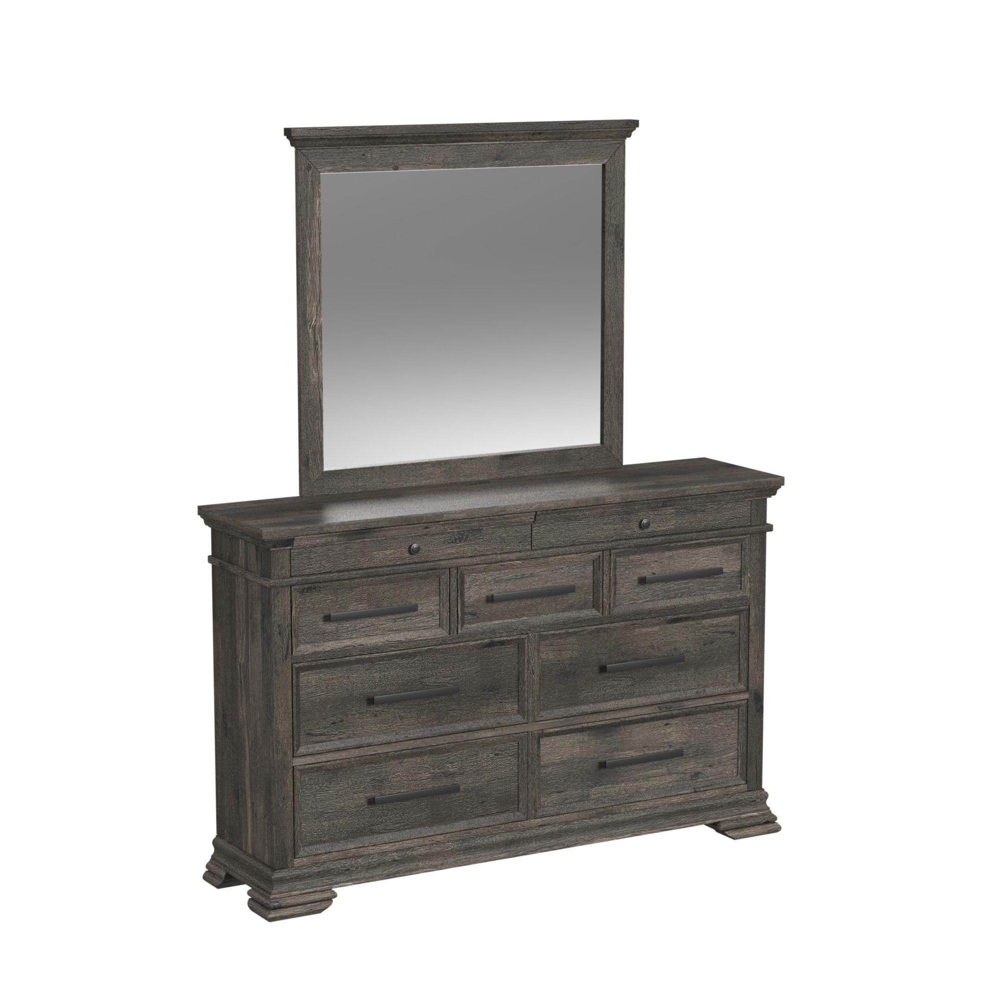 Dresser And Mirror Set