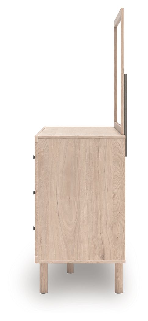 Ashley Furniture Arloster - Dresser And Mirror - Tan - Image 8