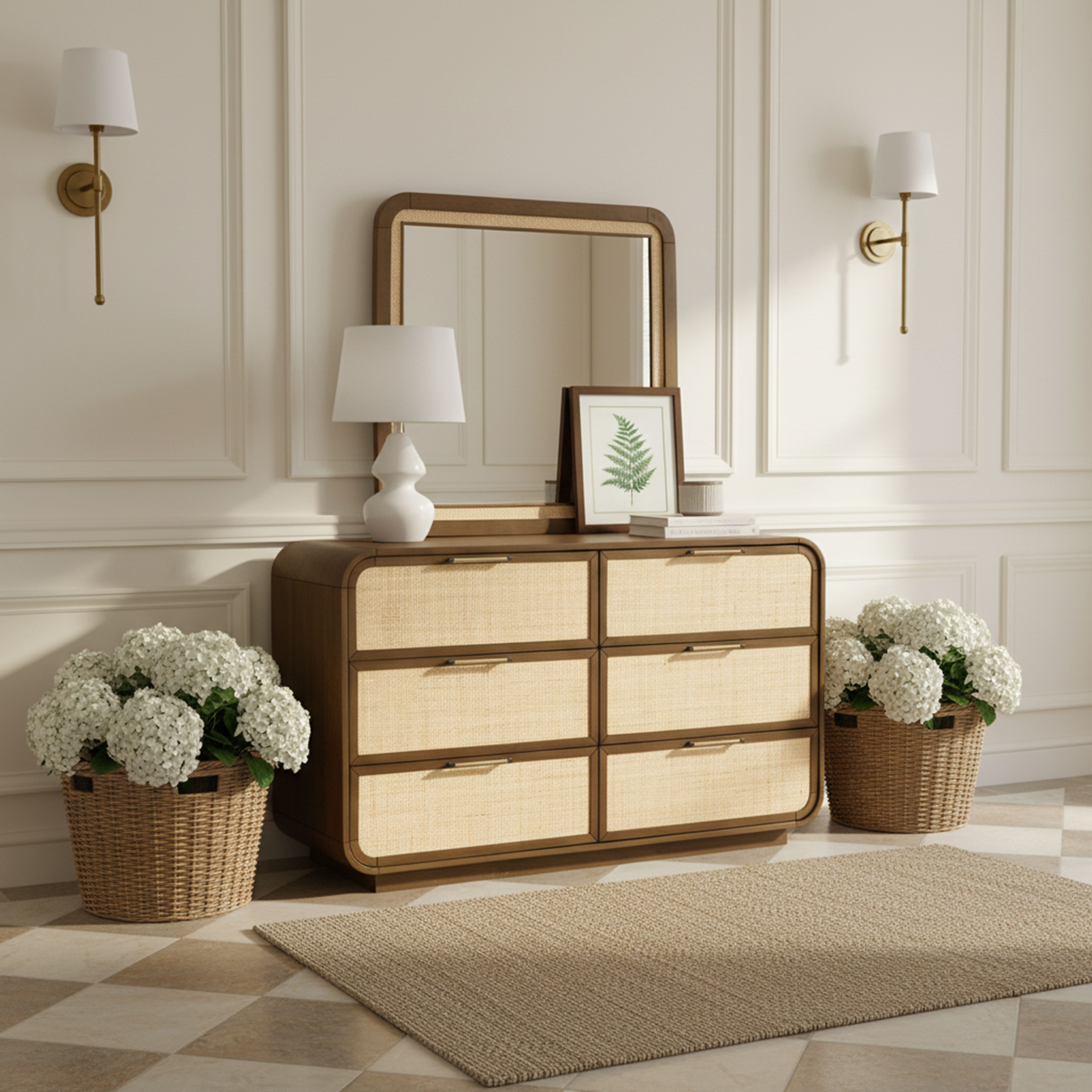 Windsor - Solid Wood Mirror - Brown