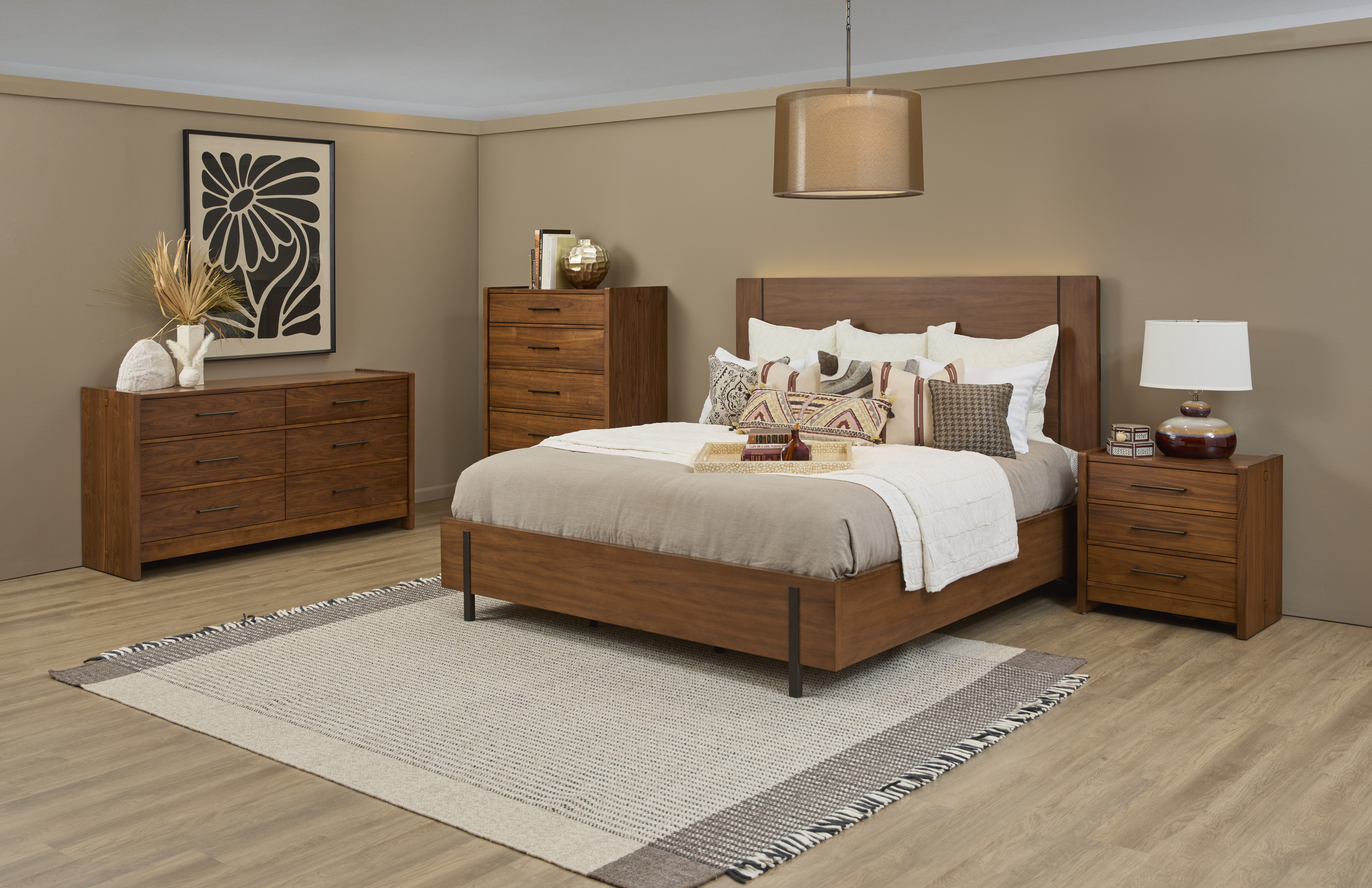 Lincoln - Nightstand - Warm Walnut, light brown, view 6