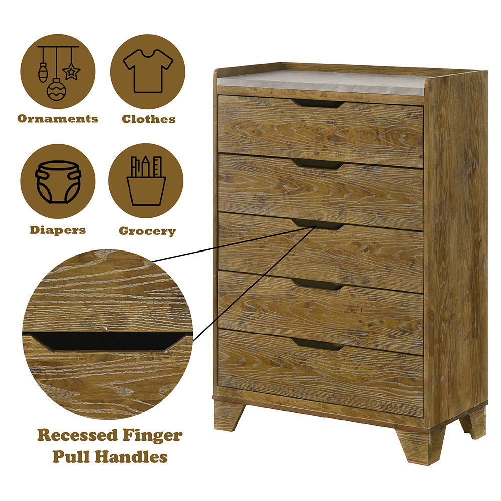 Garcia - Chest - Light Brown, light brown, view 5