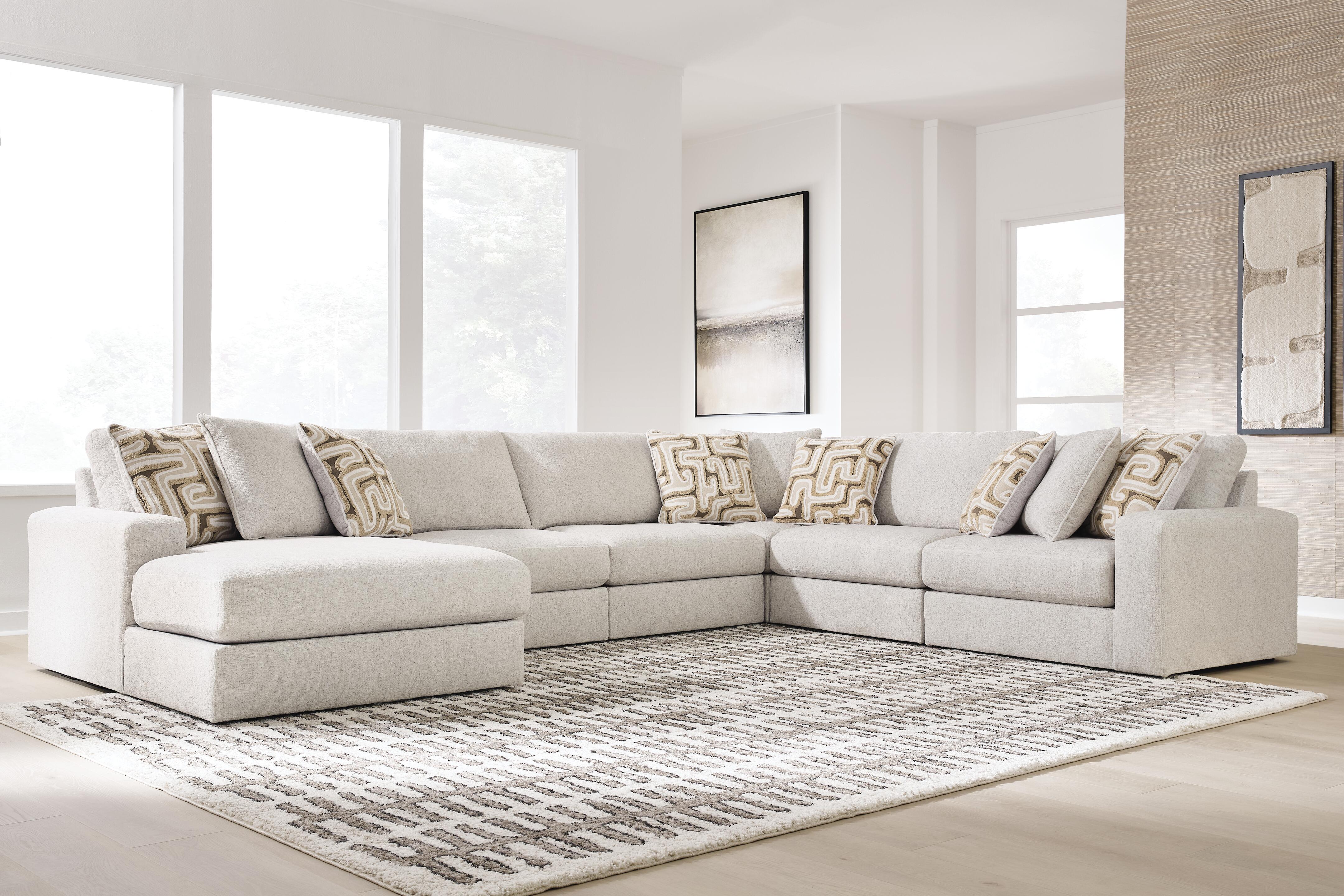 Ashley Furniture Kestrie - 6-Piece Sectional With LAF Corner Chaise - Feathered - Image 2
