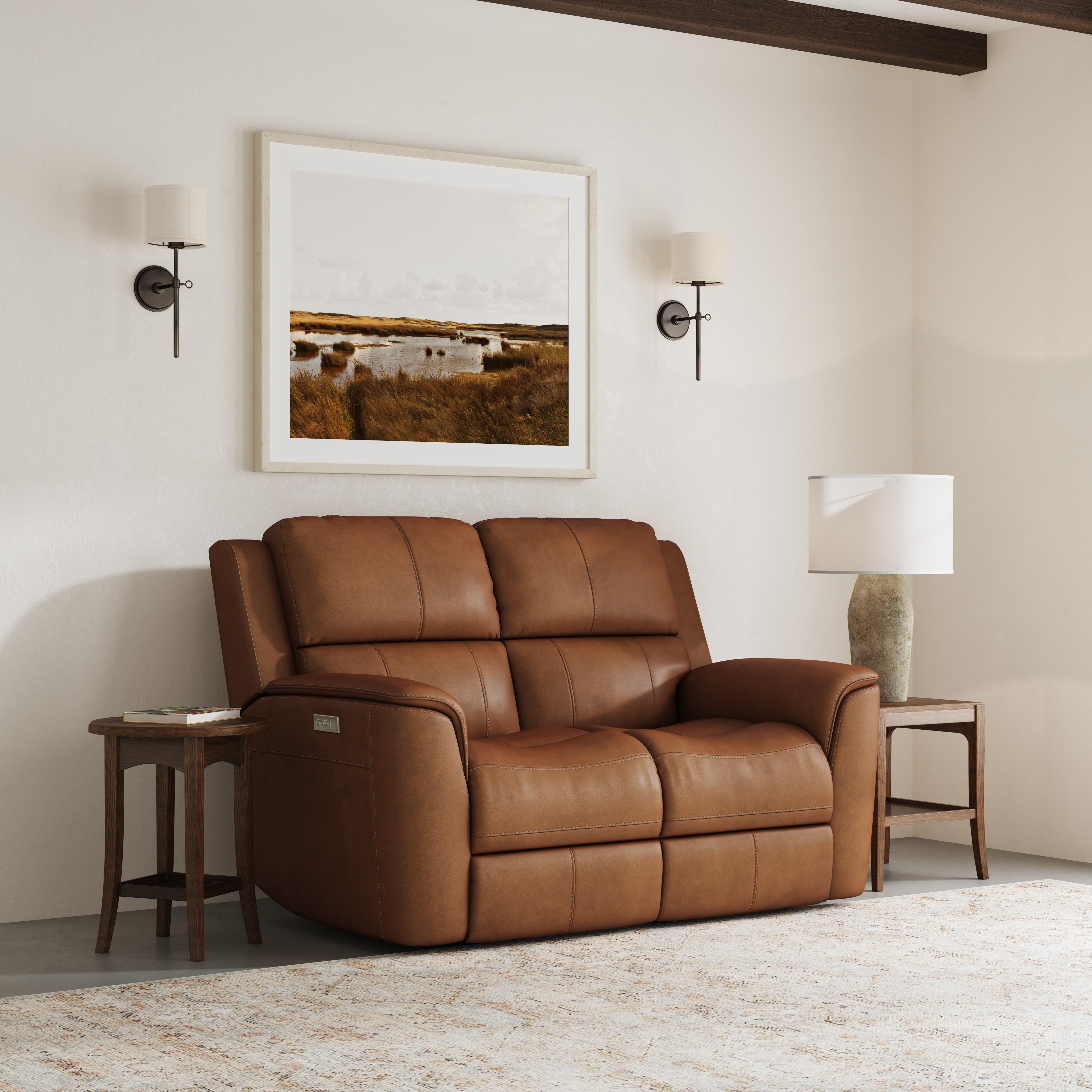 Henry - Power Reclining Loveseat With Power Headrests & Lumbar - Caramel Image