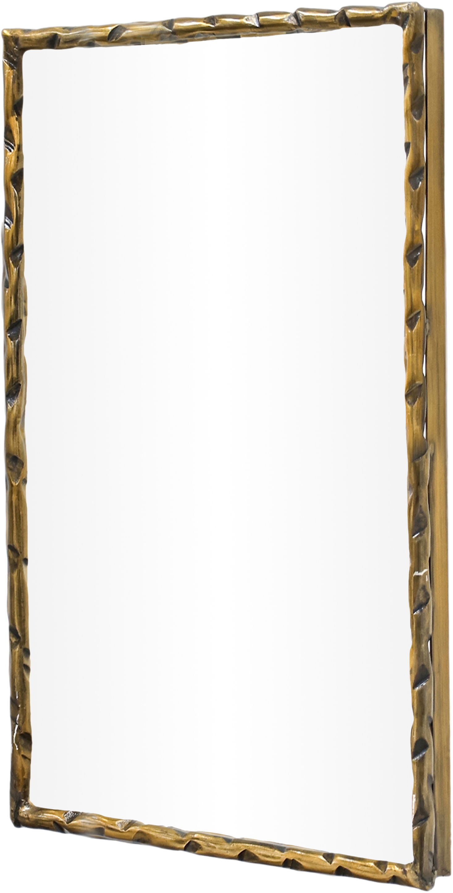 Hammer - 24" x 36" Iron Mirror - Gold