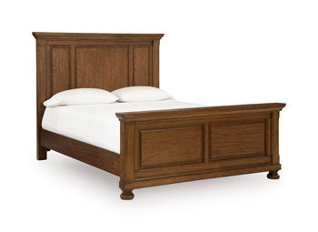 Zackaryn – Queen Panel Footboard – Warm Brown