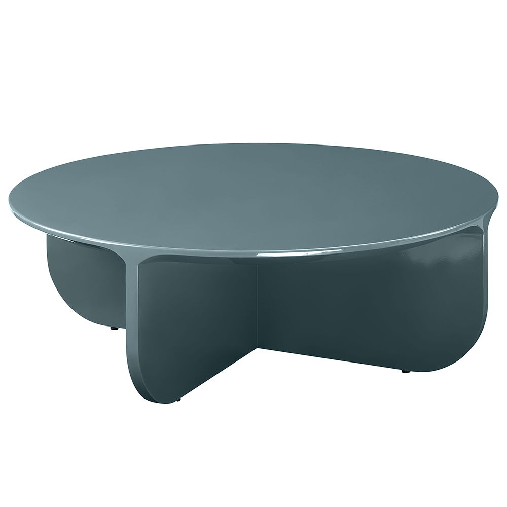 Lamond - Coffee Table - Teal High Gloss, blue, view 2