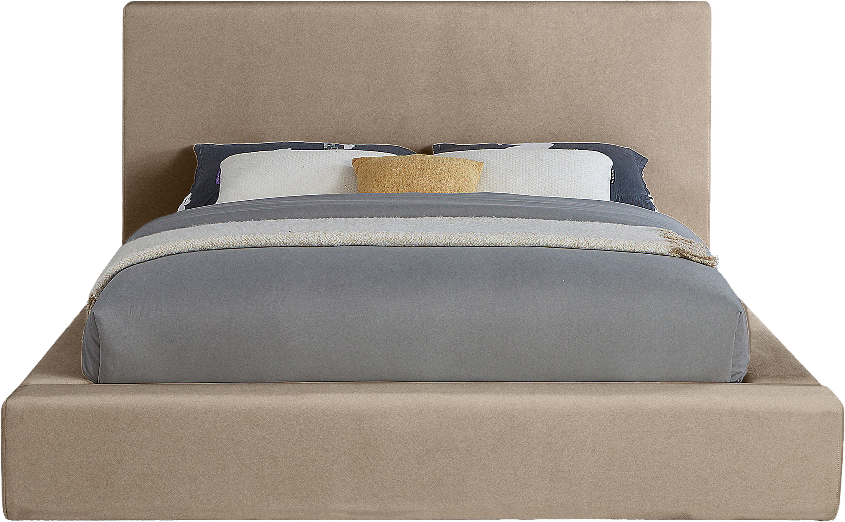 Dorian - Queen Bed - Taupe