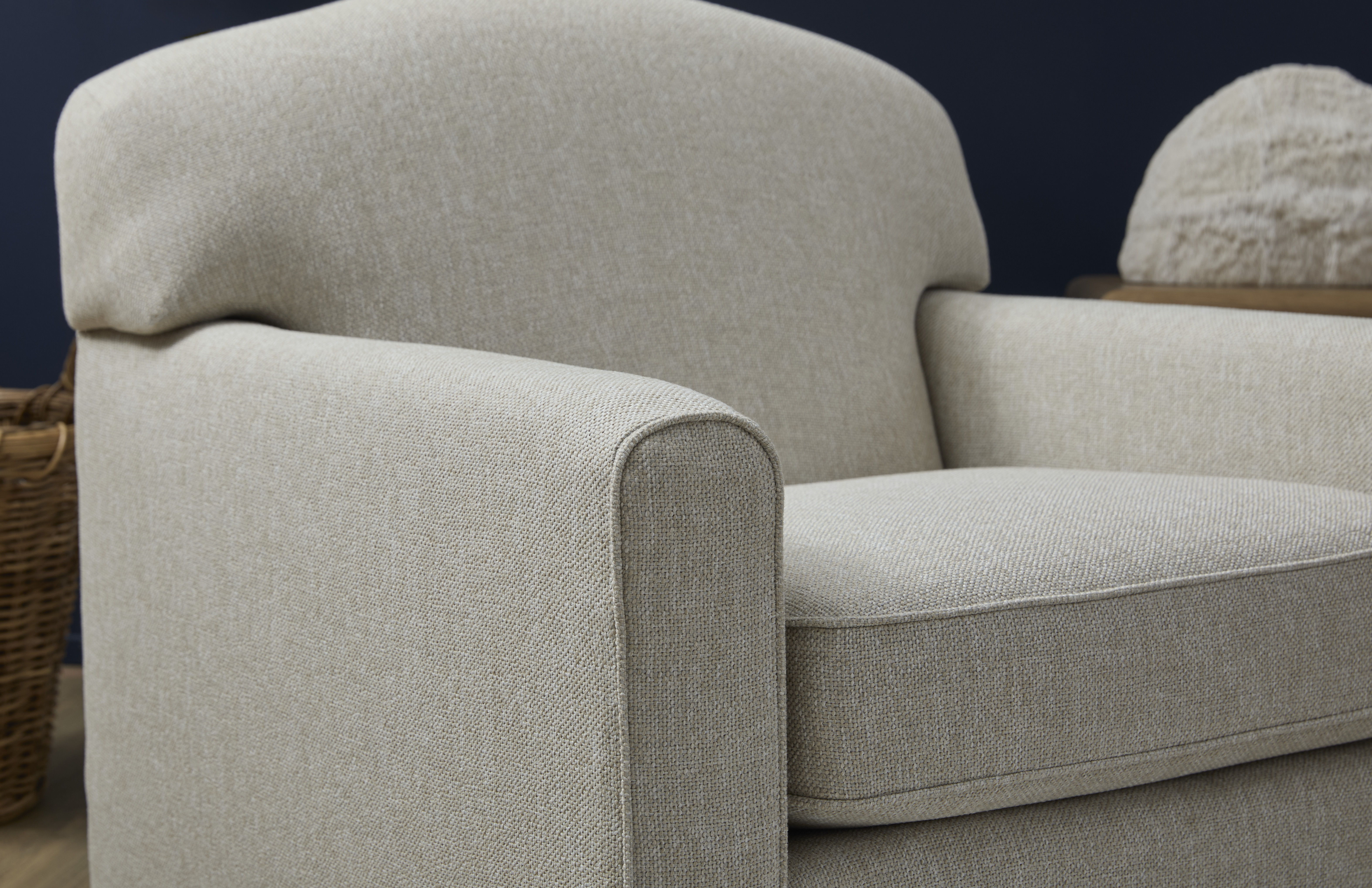 Aggie - Fabric Swivel Chair, beige, view 6