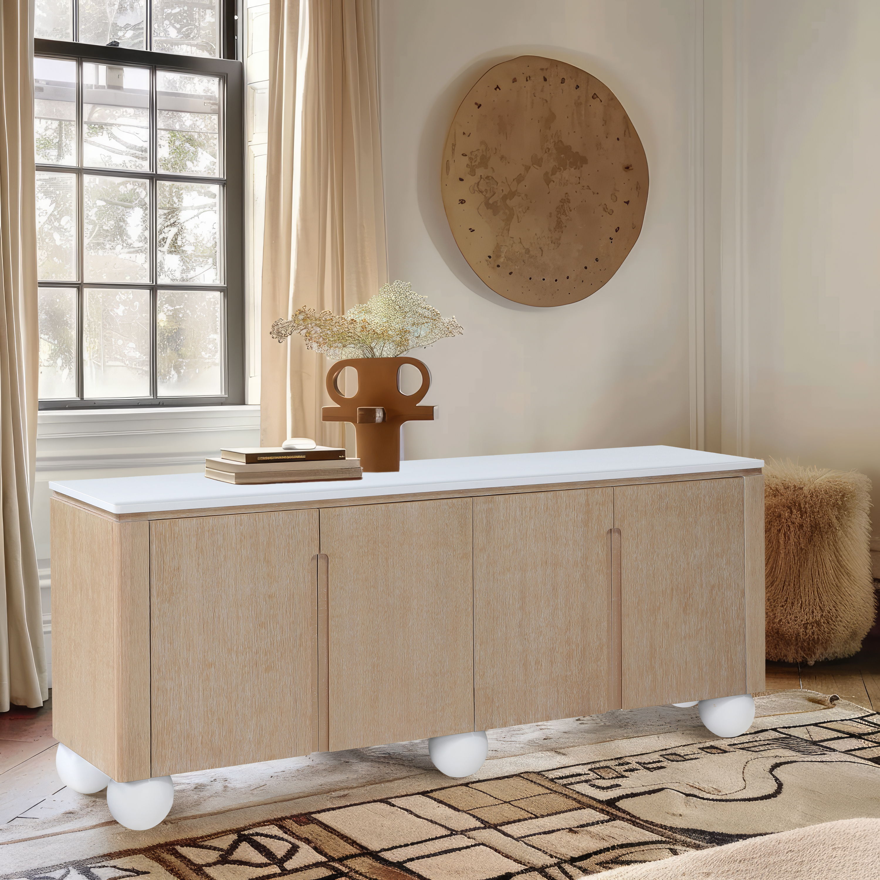 Cardiff - Wood Sideboard / Buffet - Natural