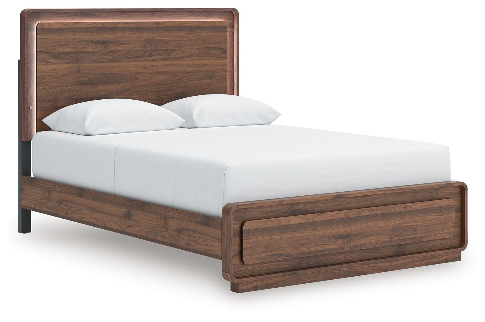 Ashley Furniture Fortlorn - Queen Panel Bed - Walnut Brown - Image 6