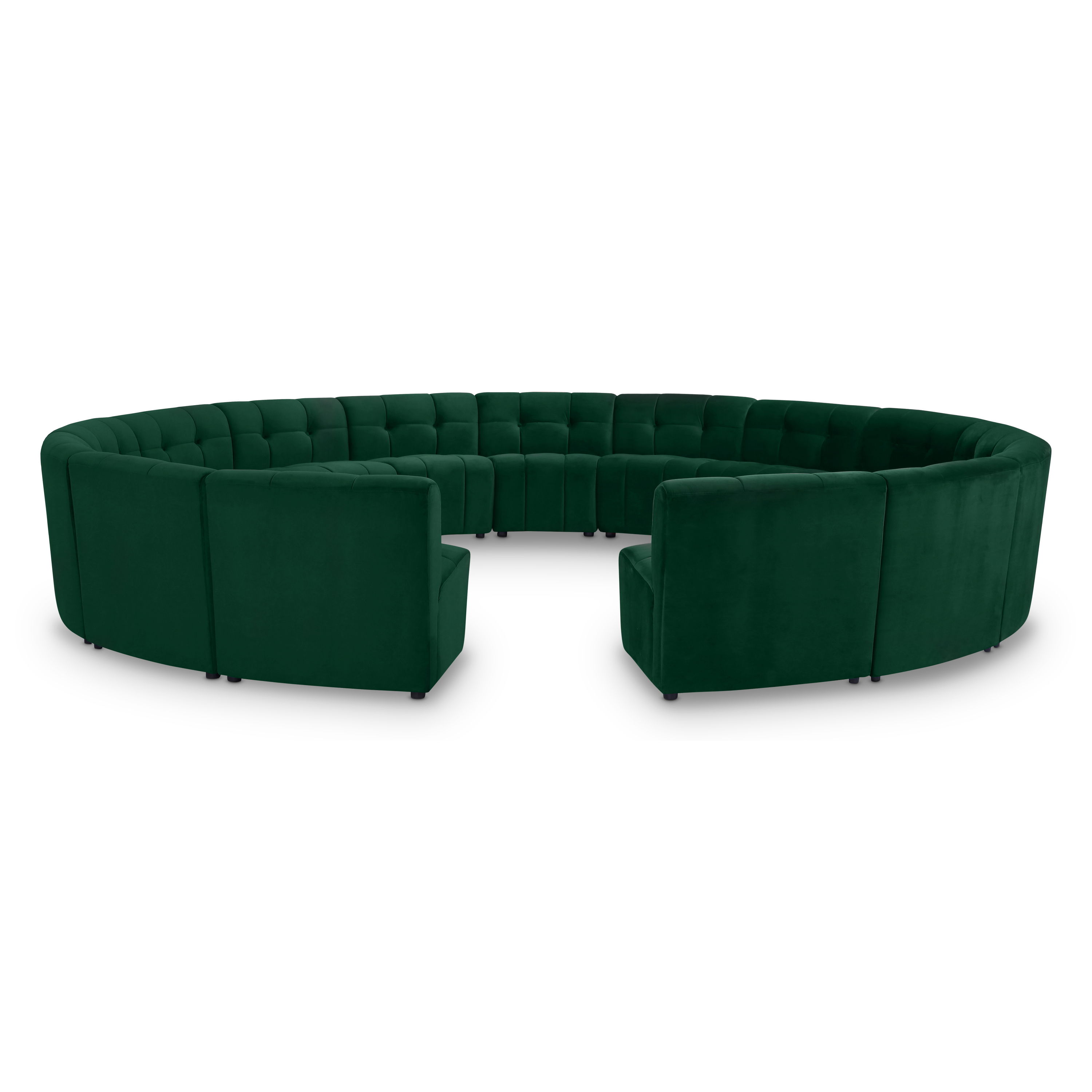 Limitless - 15 Piece Modular Sectional - Green