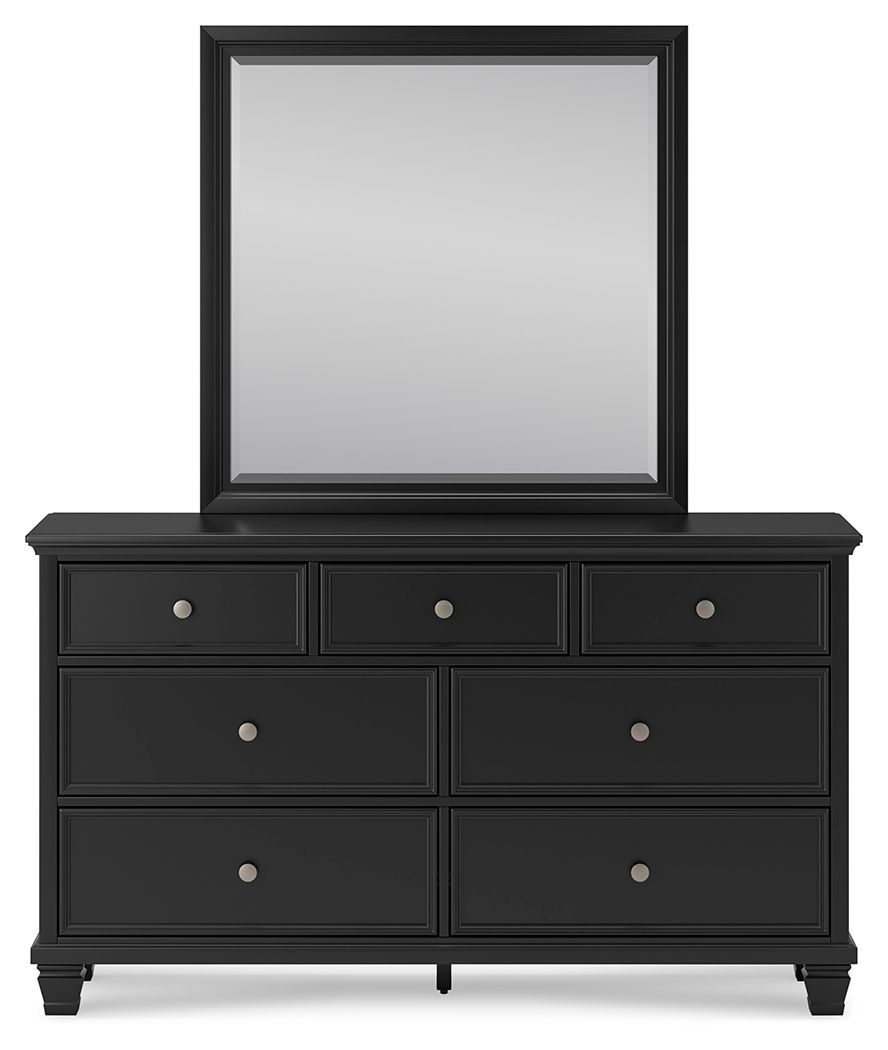 Ashley Furniture Lanolee - Dresser And Mirror - Black - Image 5