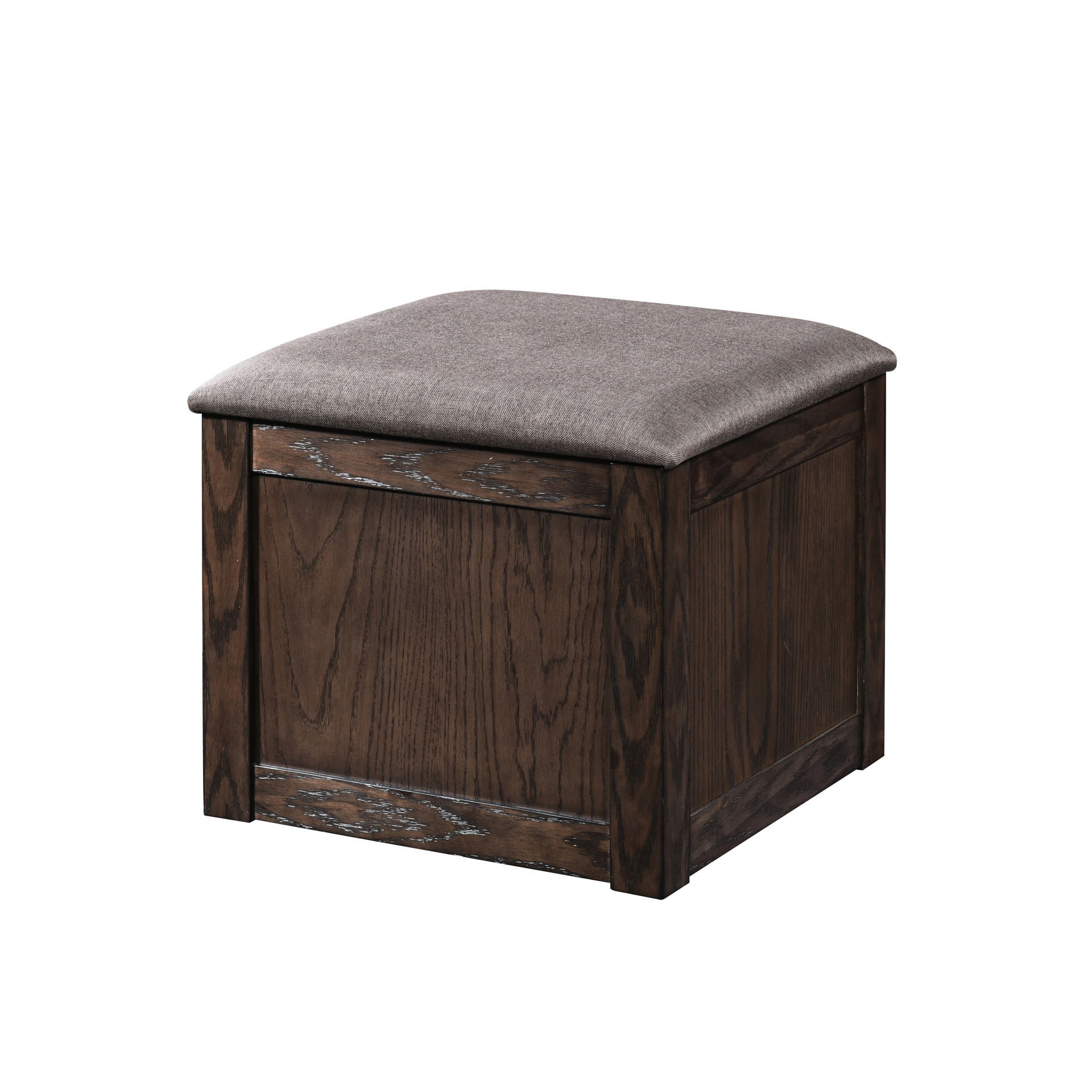 Paxton - 5 Piece Living Room Set (Storage Coffee Table With 4 Tuck-In Ottomans) - Dark Brown, dark brown, view 6