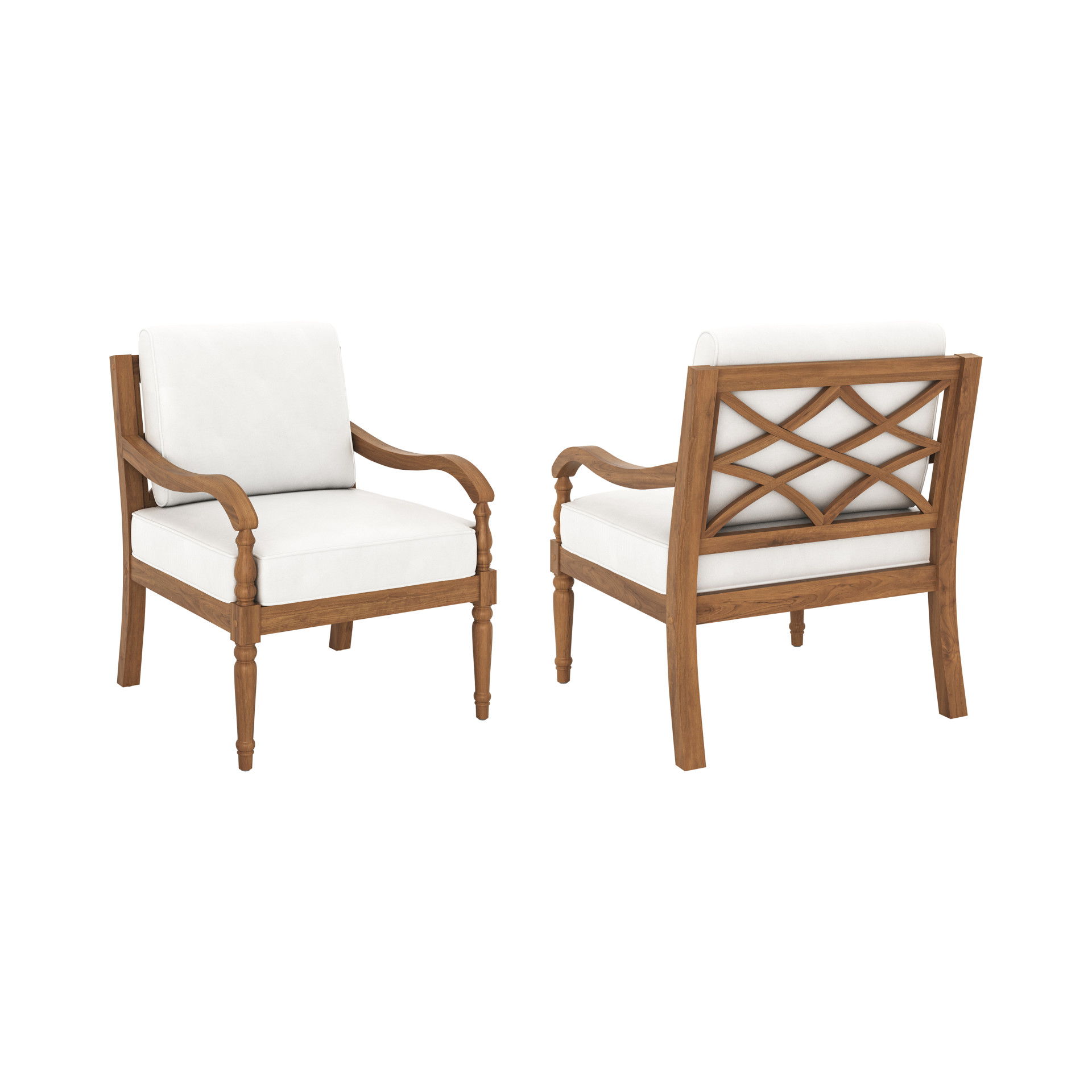 Savannah - Club Chairs (Set of 2) - White Linen, white, view 5