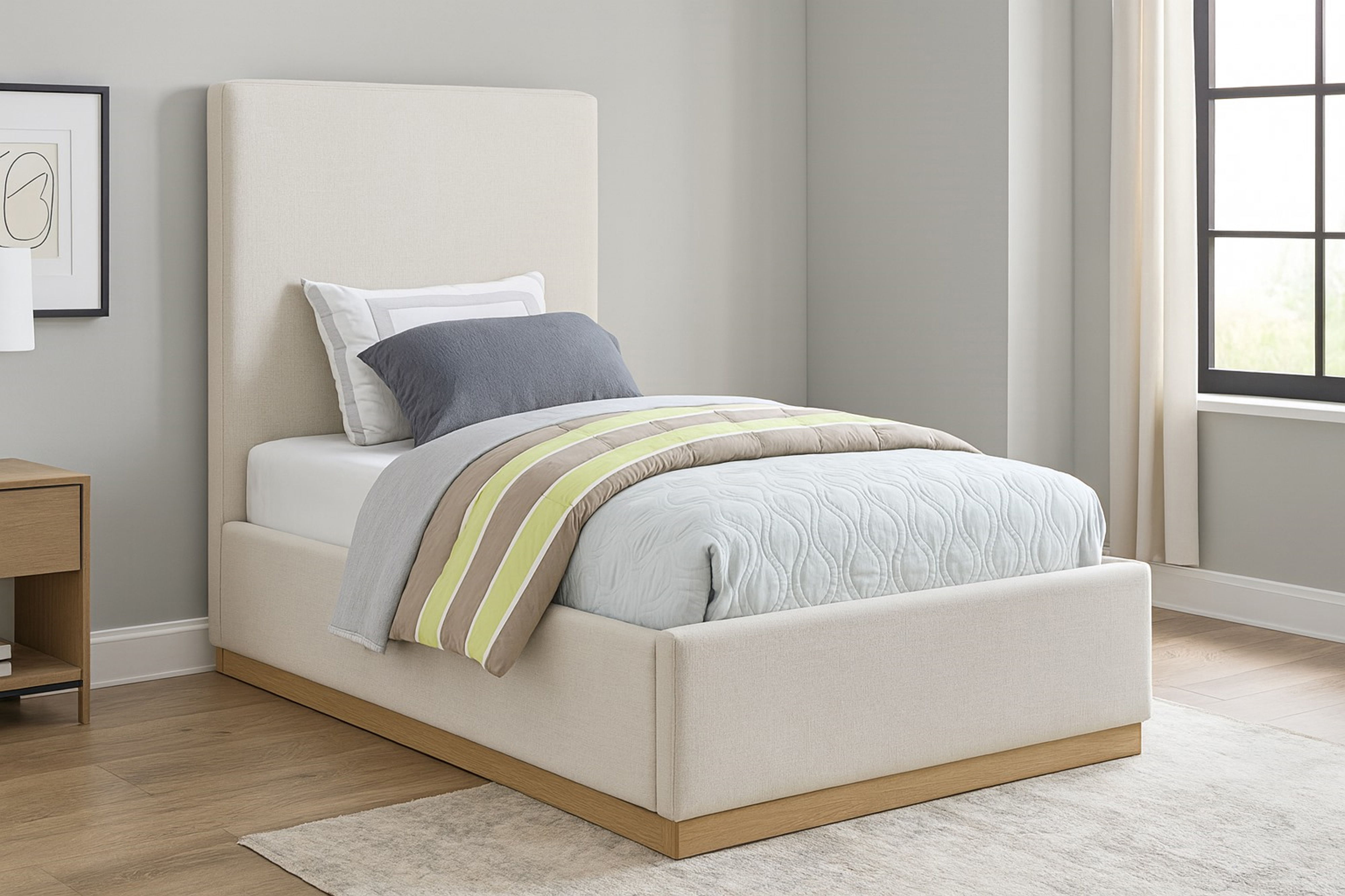 Alfie - Twin Bed - Cream