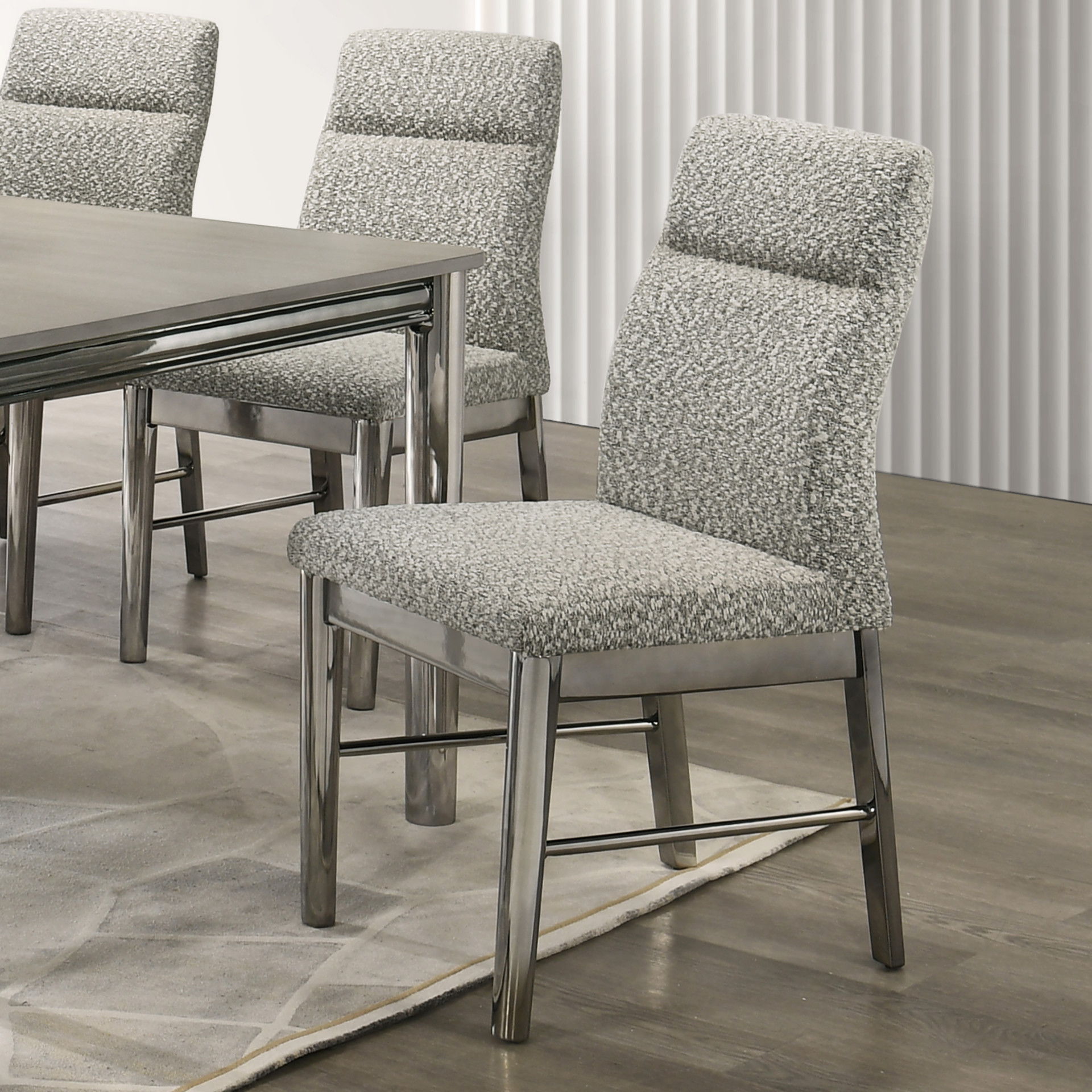 Lennox - Upholstered Side Chair (Set of 2) - Gray, gray