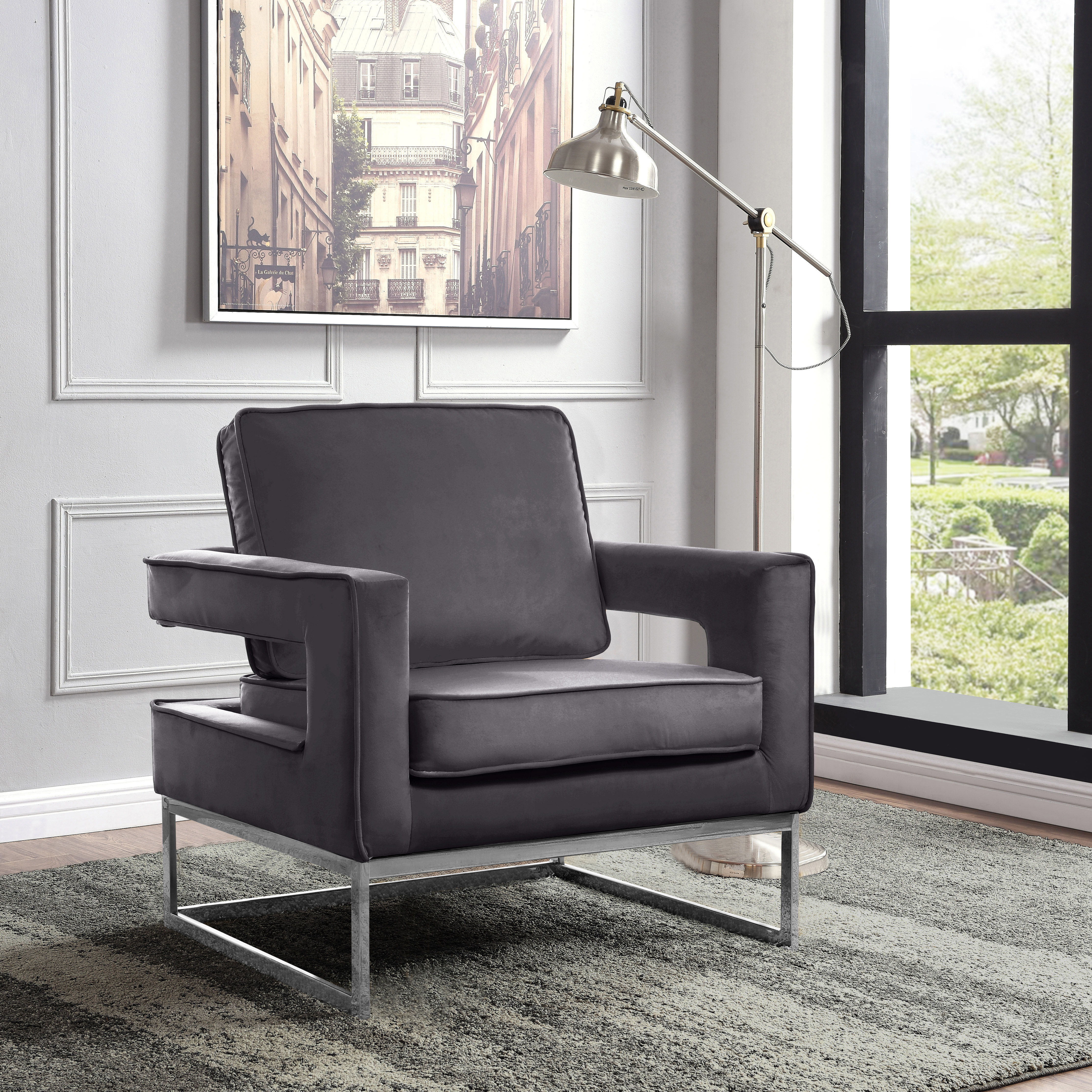 Noah - Accent Chair - Gray