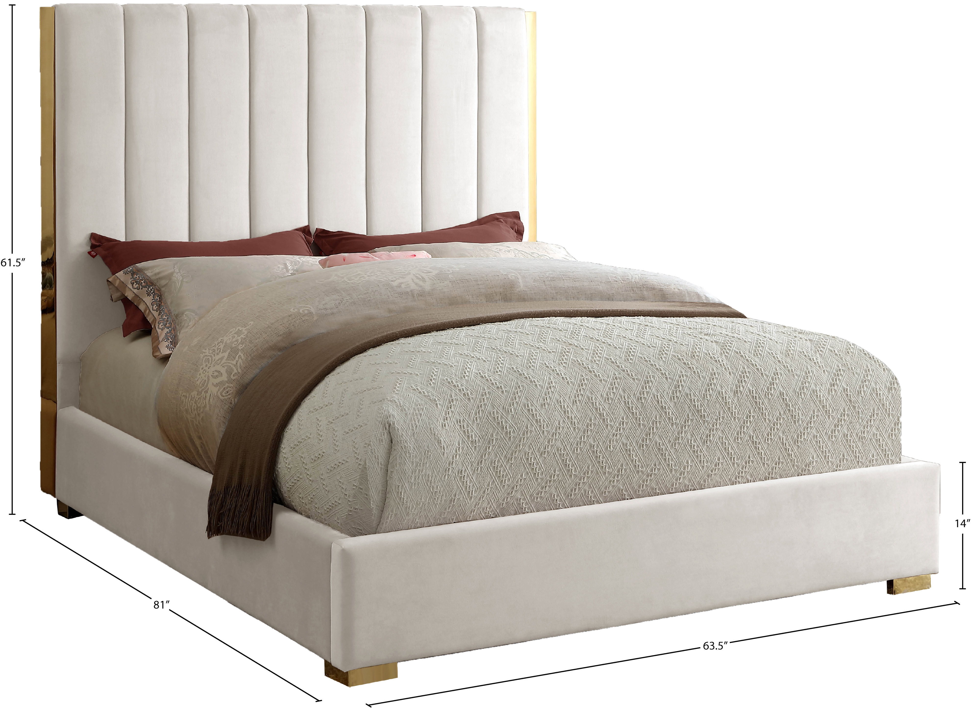 Becca - Full Bed - Cream