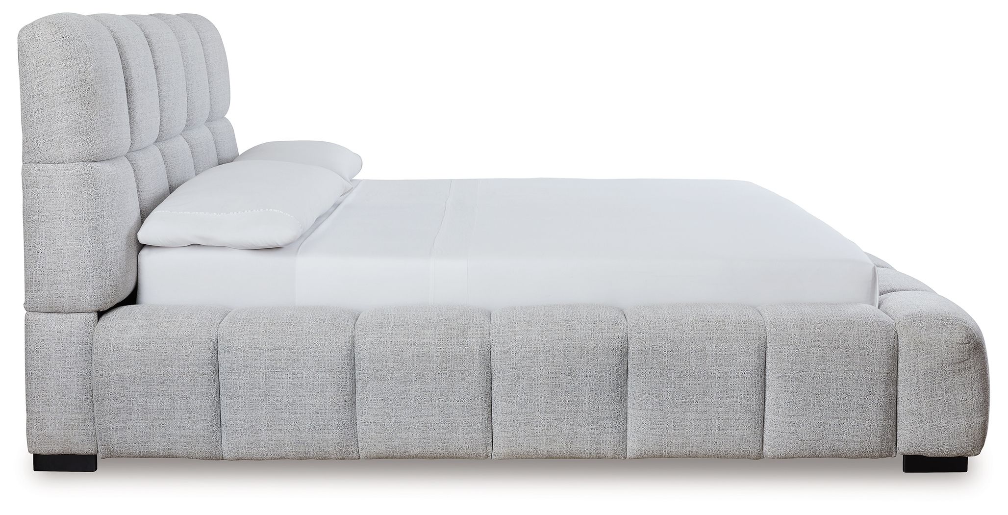 Ashley Furniture Grendusk - Queen Upholstered Bed - Light Gray - Image 5