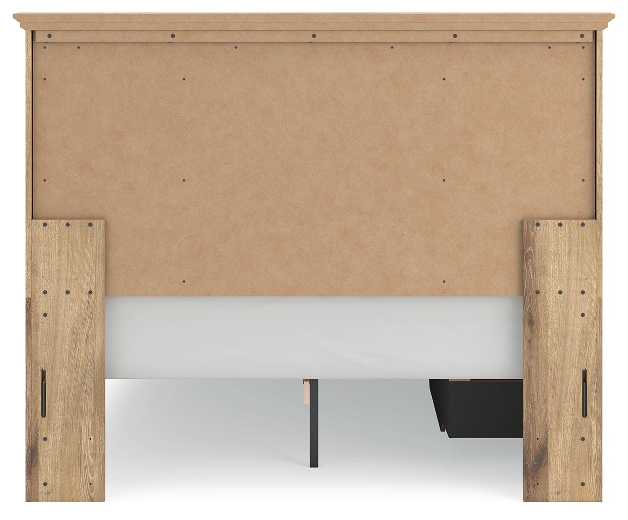 Ashley Furniture Makidern - Queen Panel Storage Bed With Under Bed Storage Unit And Storage Footboard - Tan - Image 7
